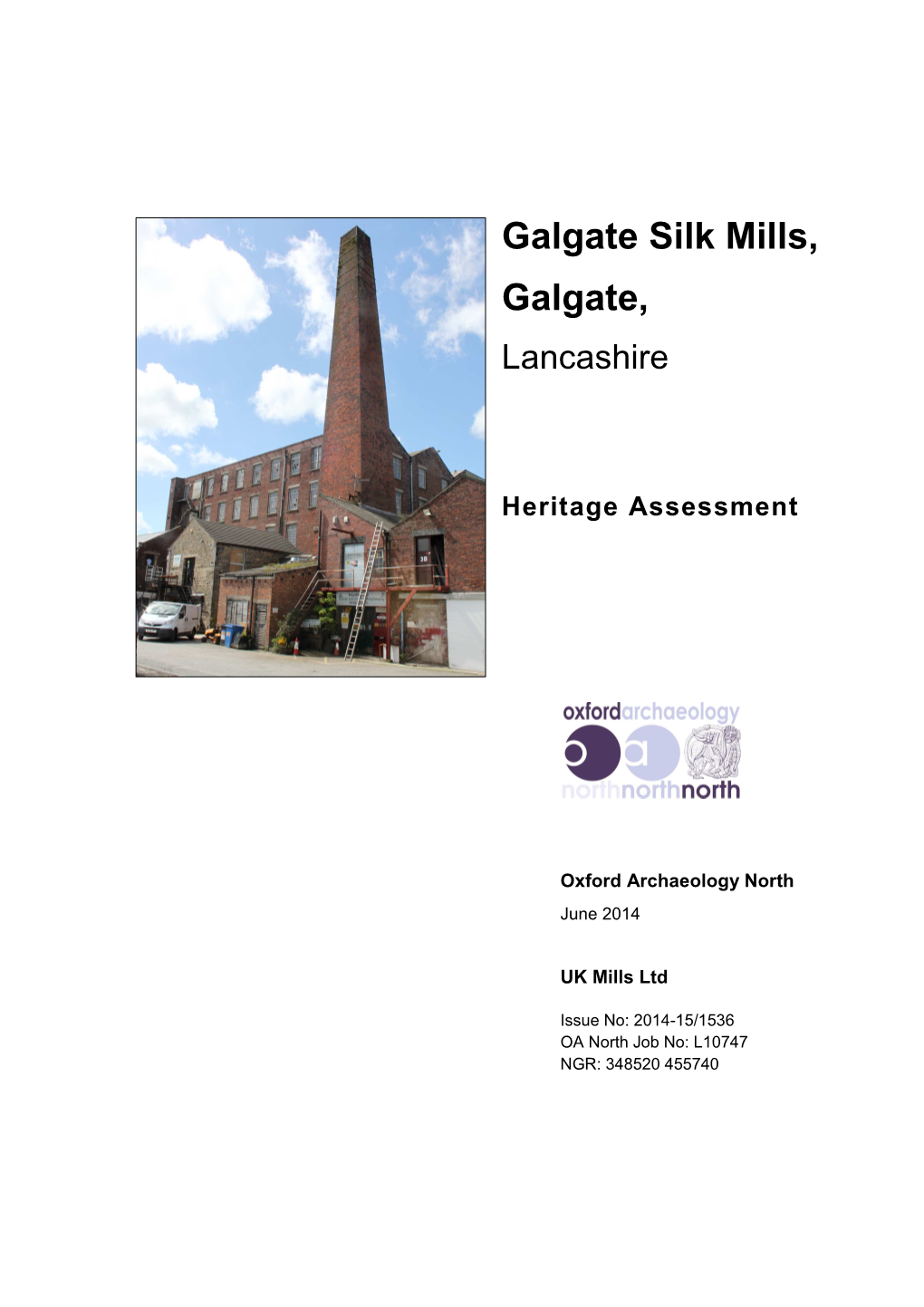 Galgate Silk Mills Heritage Assessment.Pdf