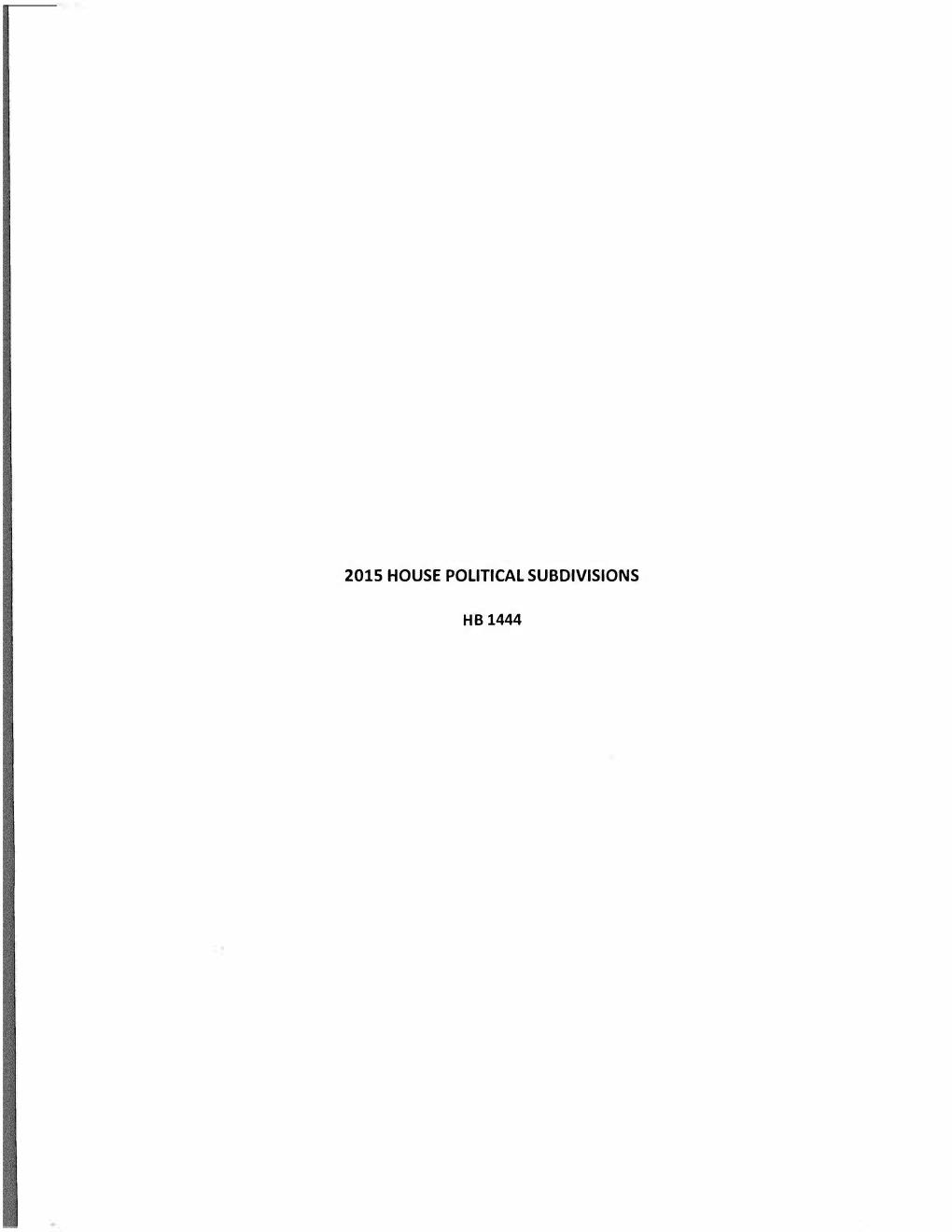 2015 House Political Subdivisions Hb 1444