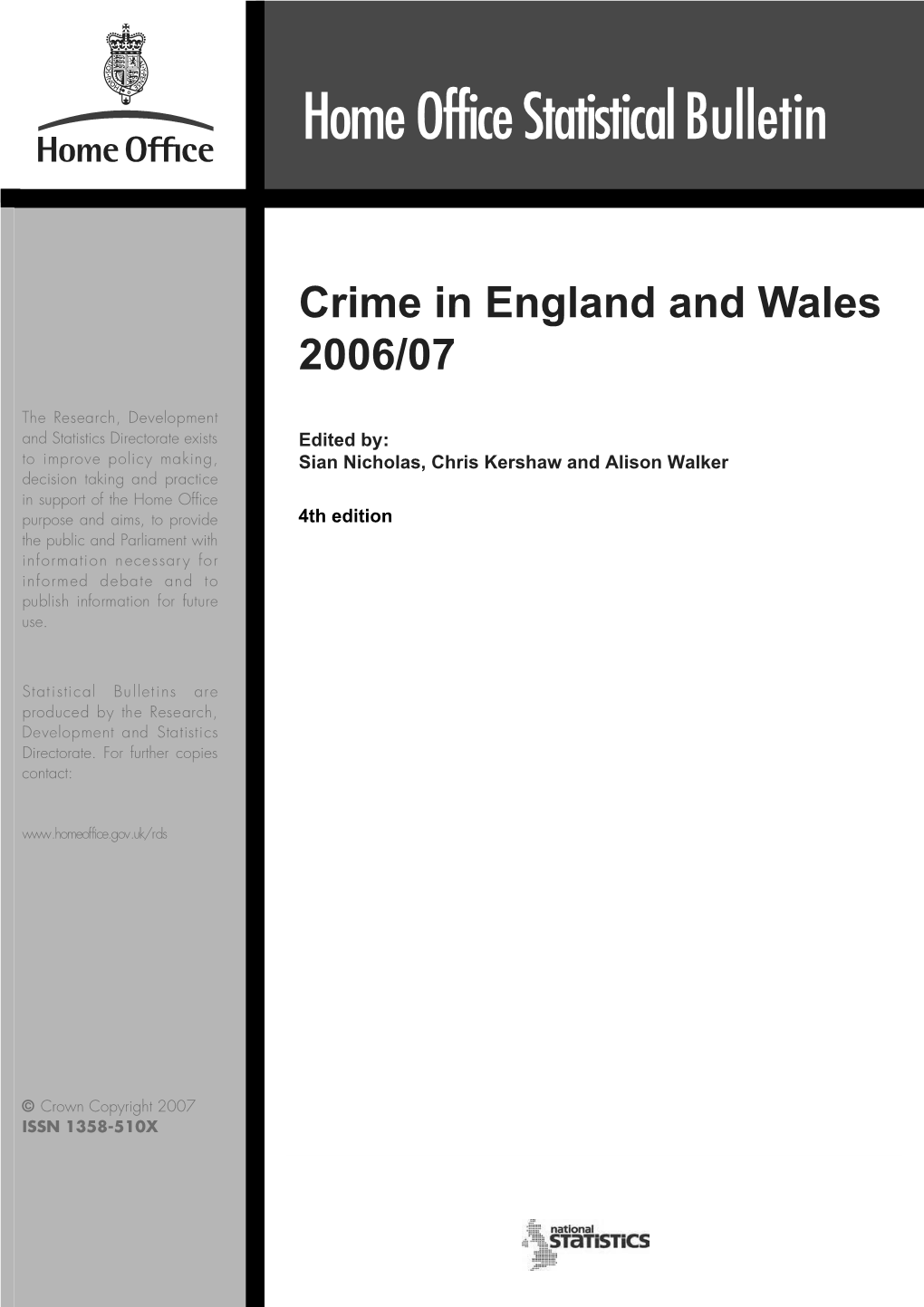 Crime in England and Wales 2006/07