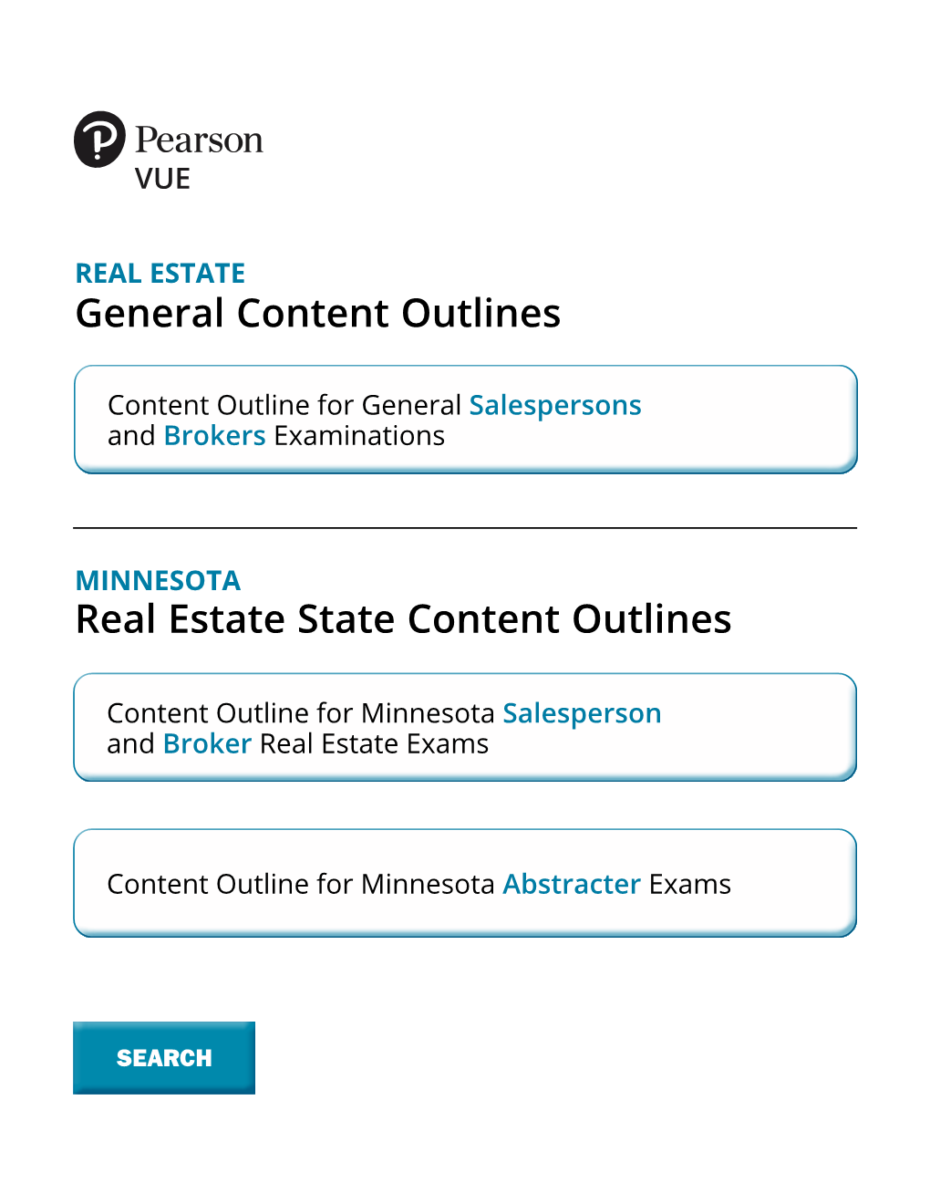 REAL ESTATE General Content Outlines