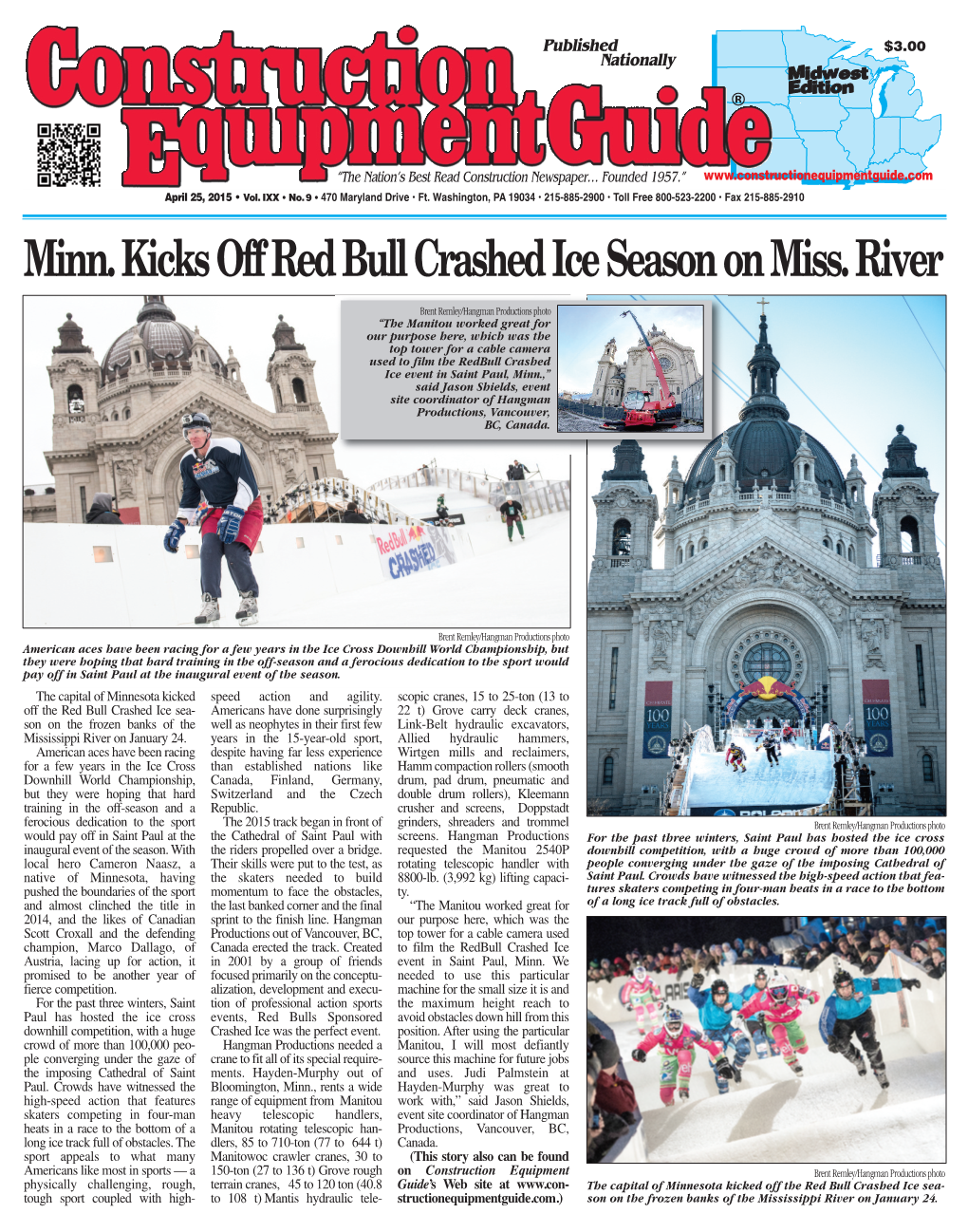 Minn. Kicks Off Red Bull Crashed Ice Season on Miss. River