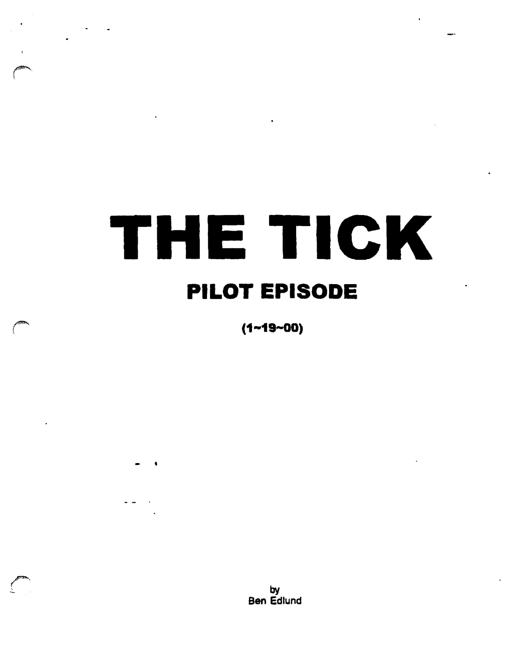 Pilot Episode