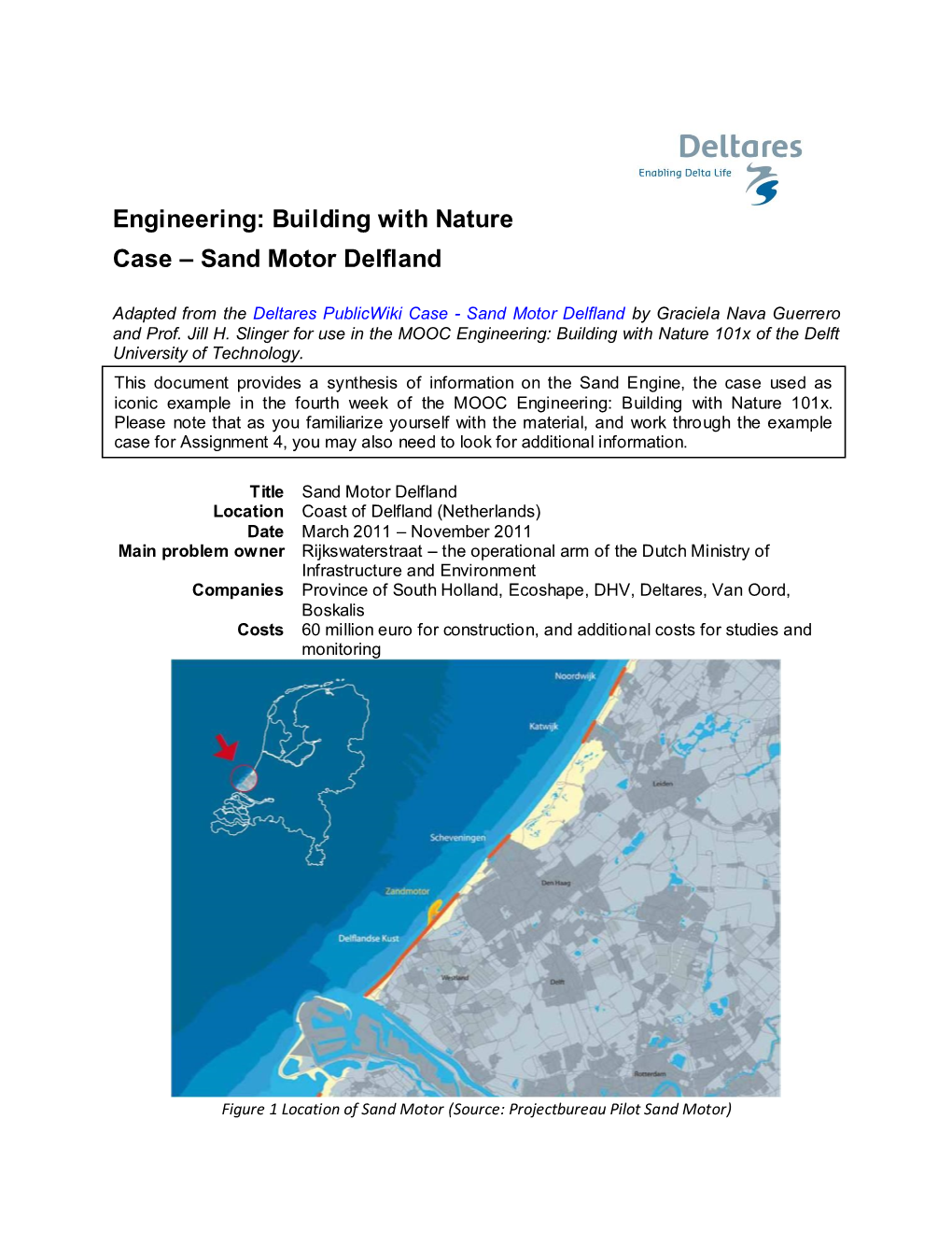 Engineering: Building with Nature Case – Sand Motor Delfland