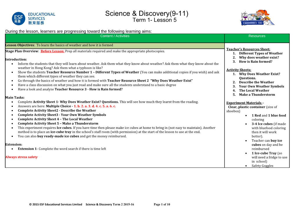 Level 4/5 - Scheme of Work Journeys Through Time s1