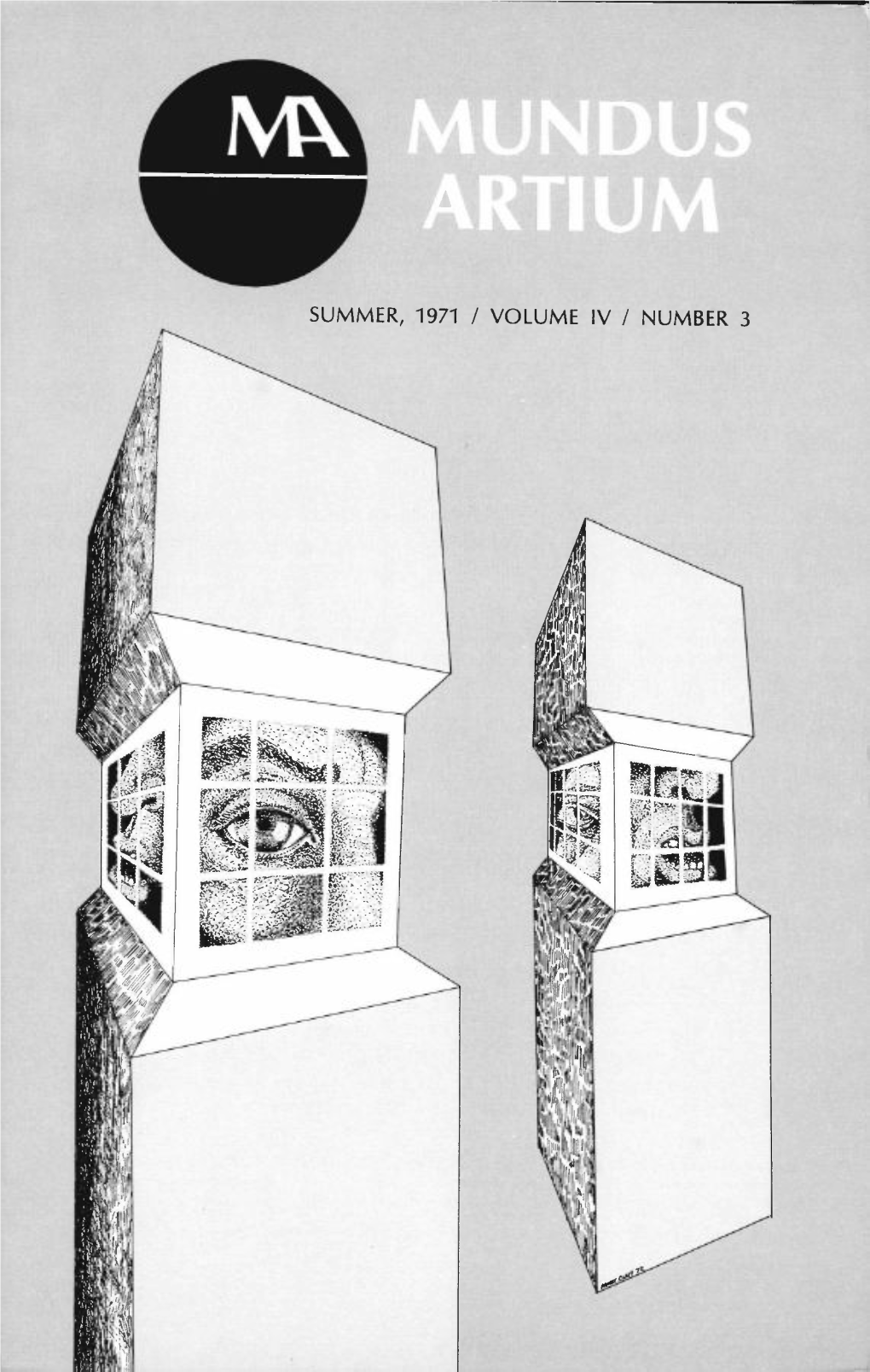 Summer, 1971 I Volume Iv I Number 3