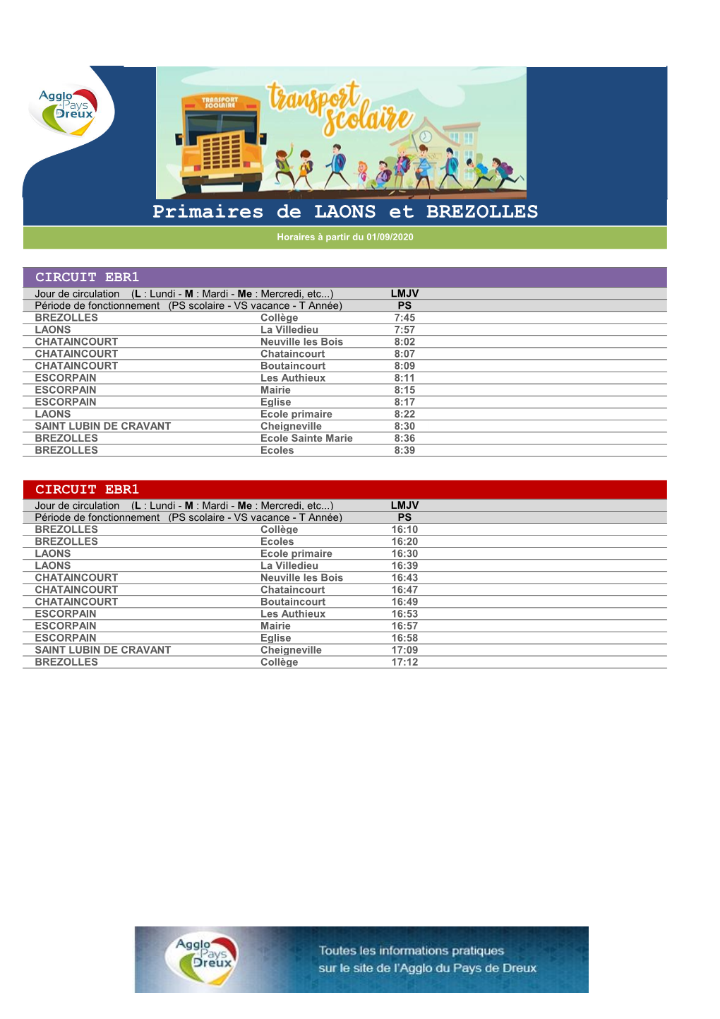 Primaires De LAONS Et BREZOLLES