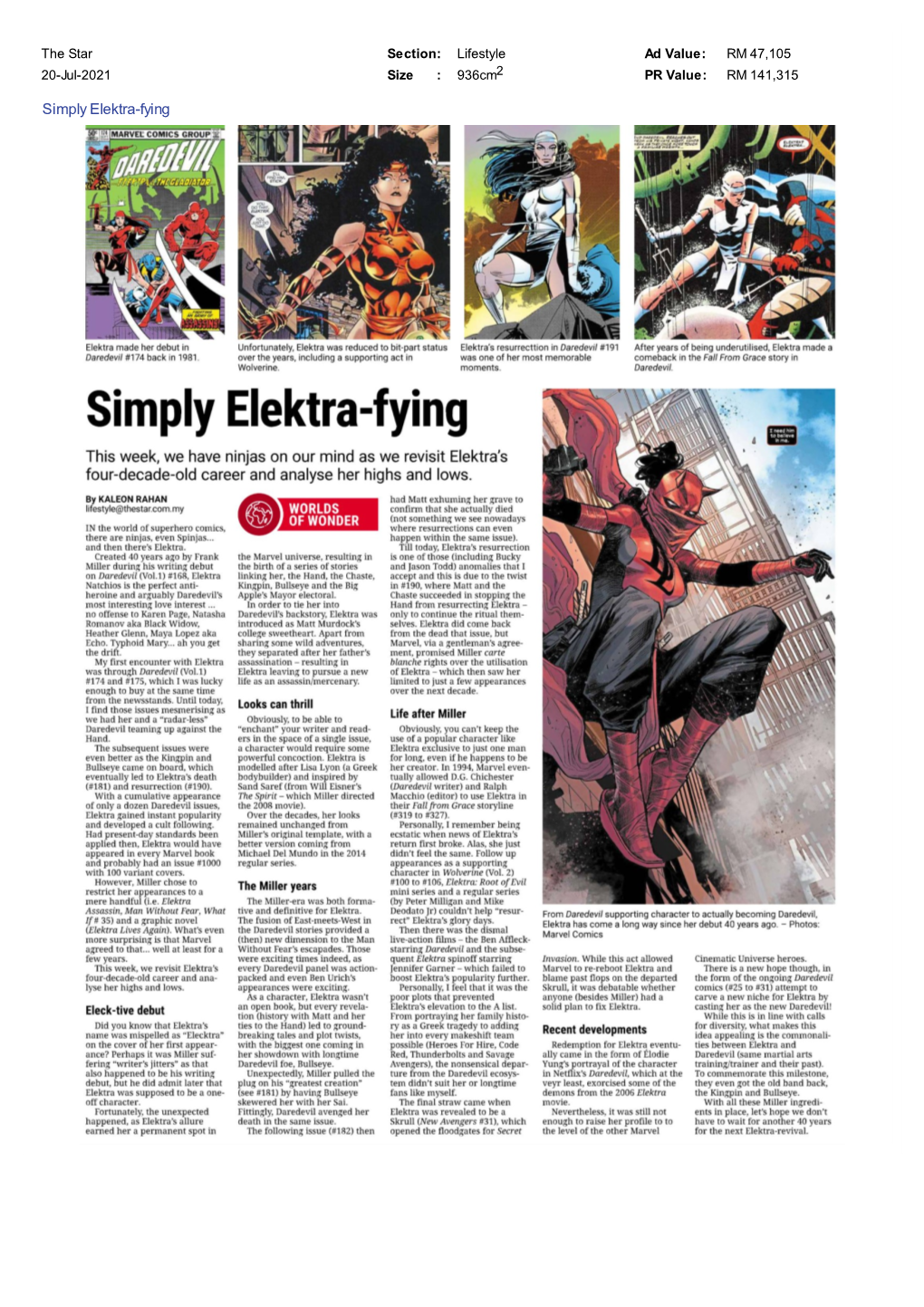 The Star Simply Elektra-Fying