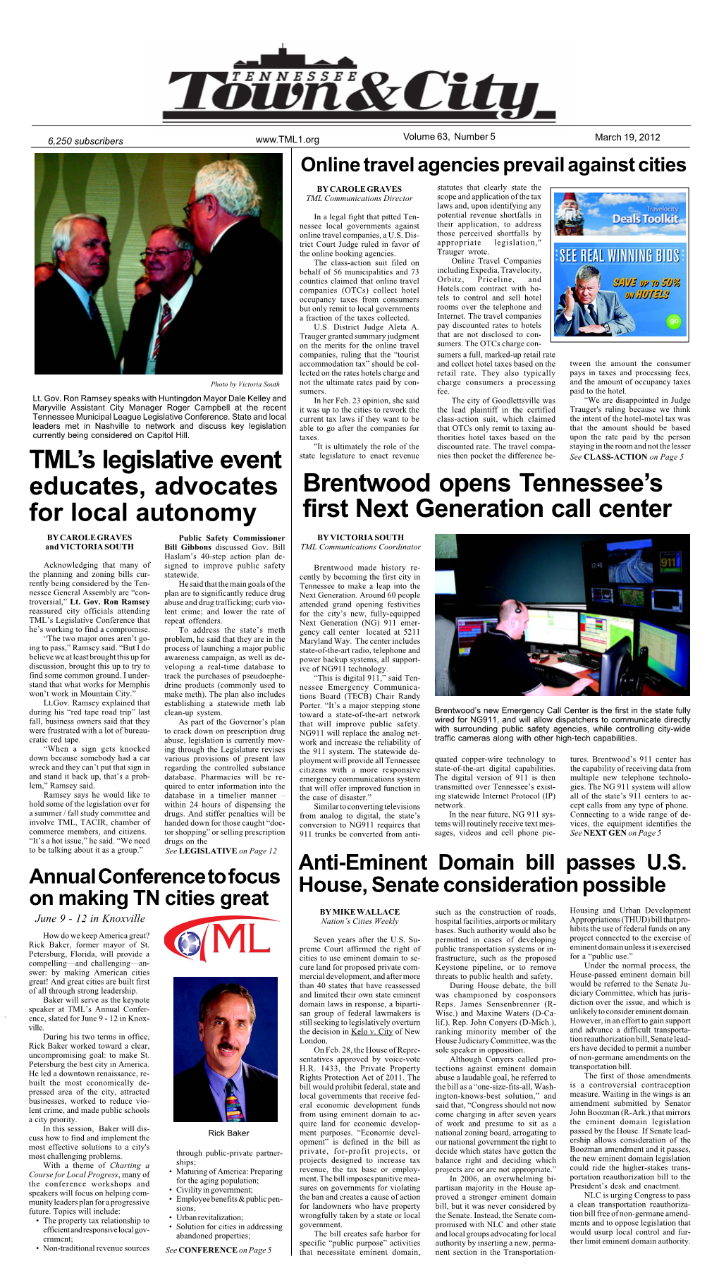 Brentwood Opens Tennessee's First Next Generation Call Center TML's