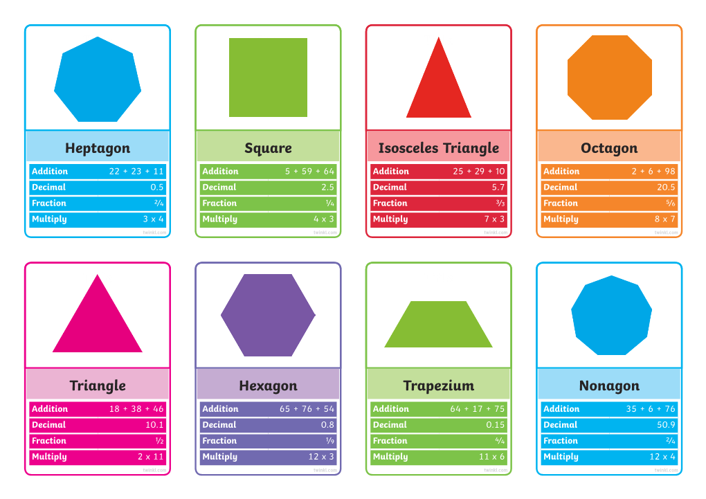 Heptagon Square Isosceles Triangle Octagon Triangle Hexagon