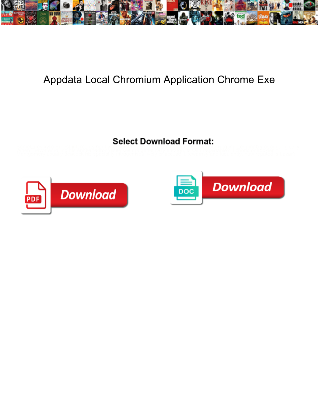 Appdata Local Chromium Application Chrome Exe