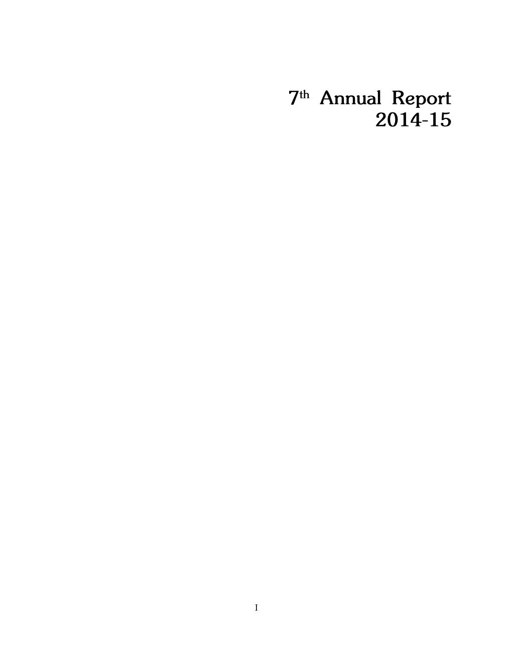 Annual Report English -2014-15