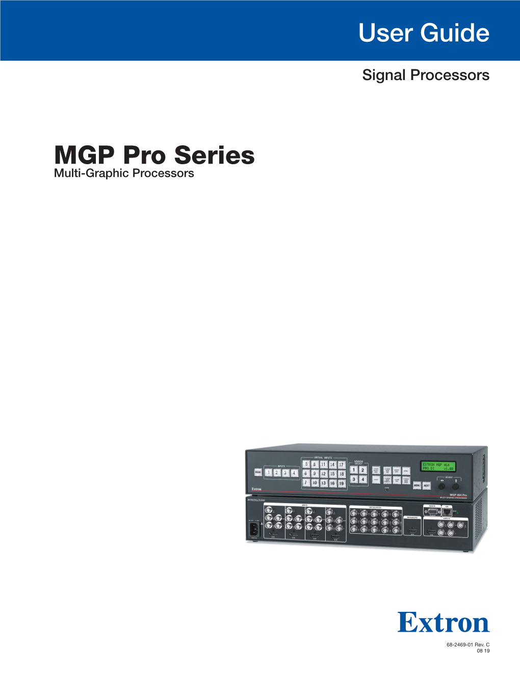 MGP Pro Series User Guide