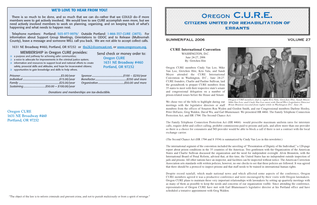 CURE International Convention Oregon CURE