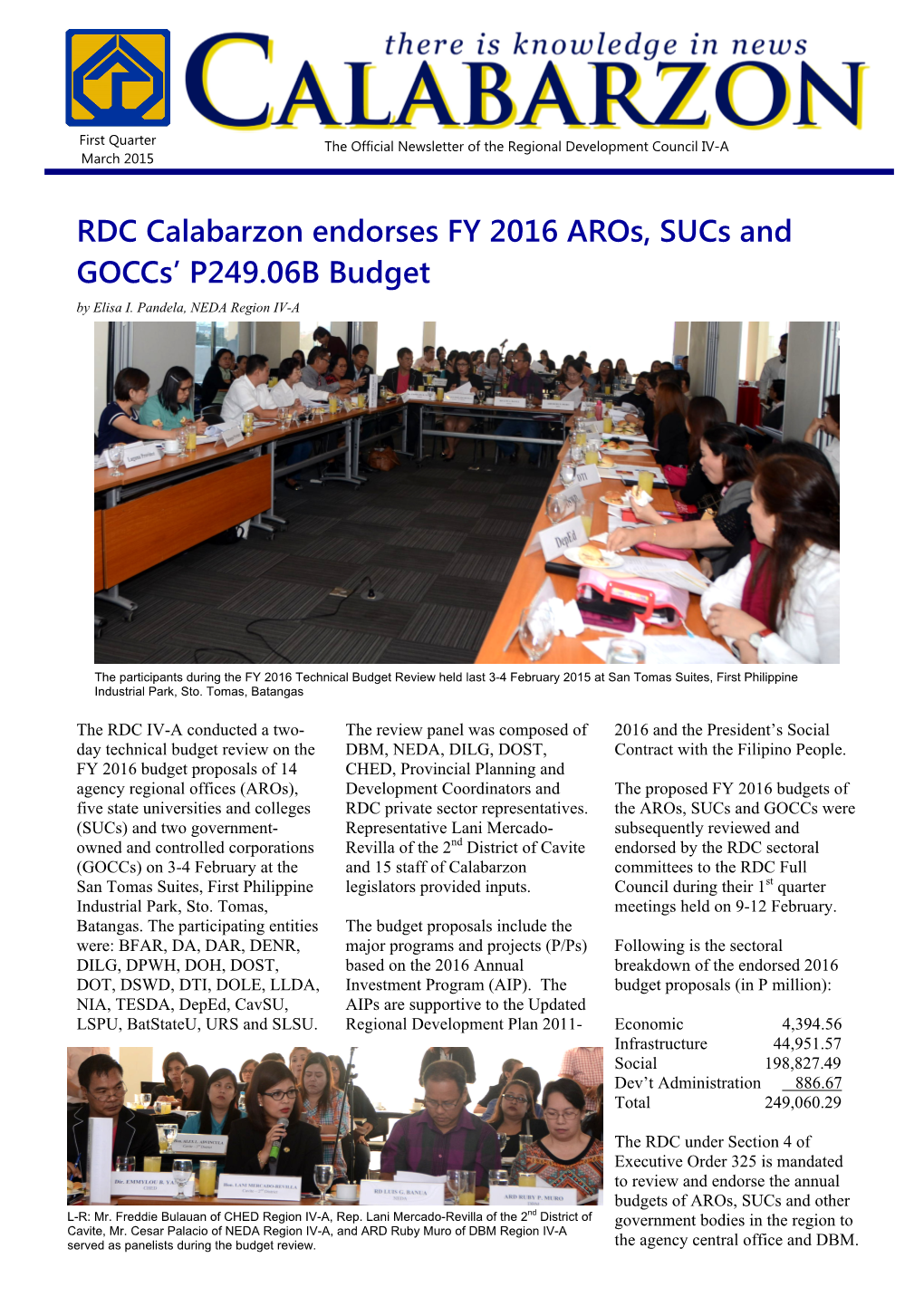 Q1 2015 Newsletter Layout