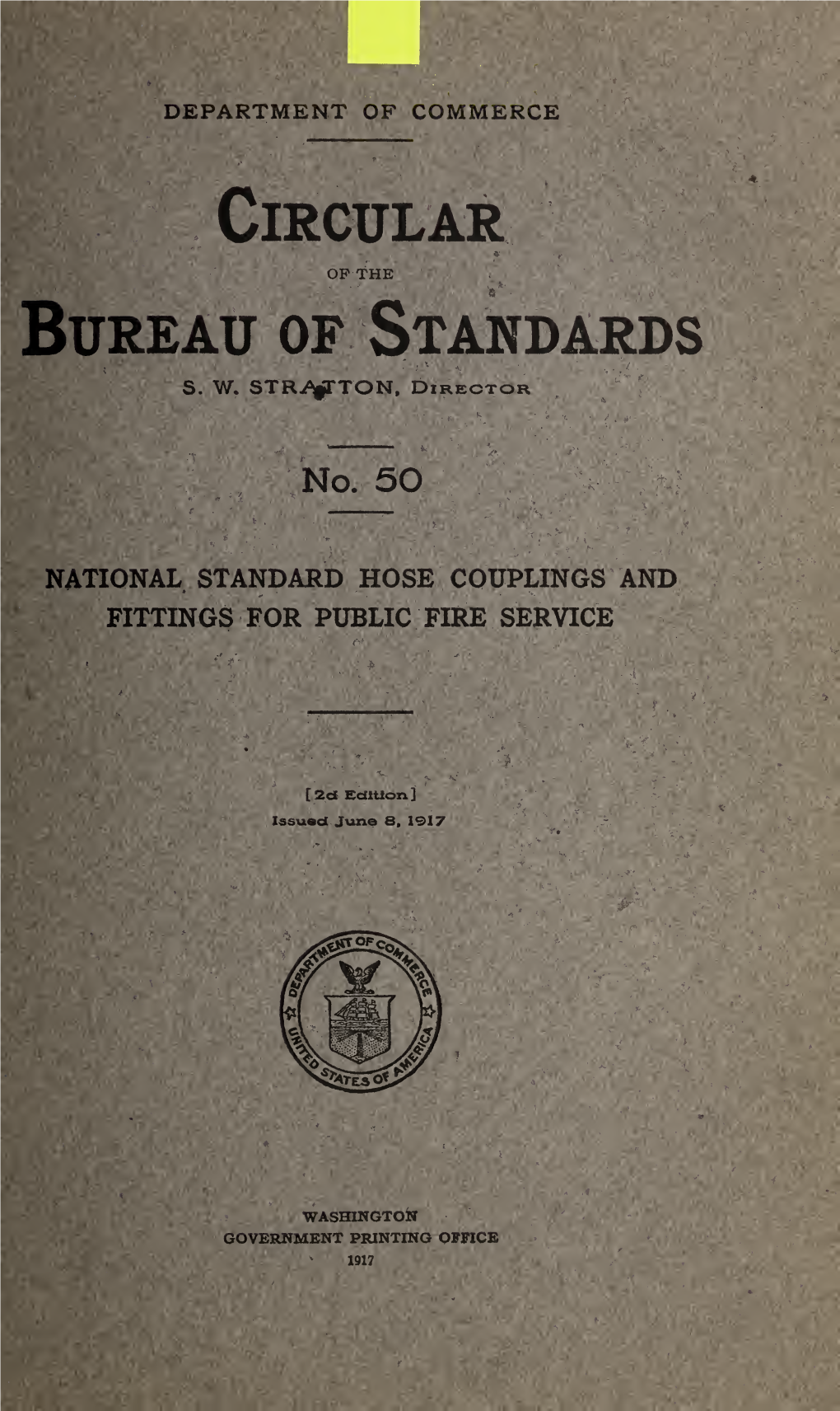 National Standard Hose Couplings and FITTINGS for PUBLIC FIRE SERVICE