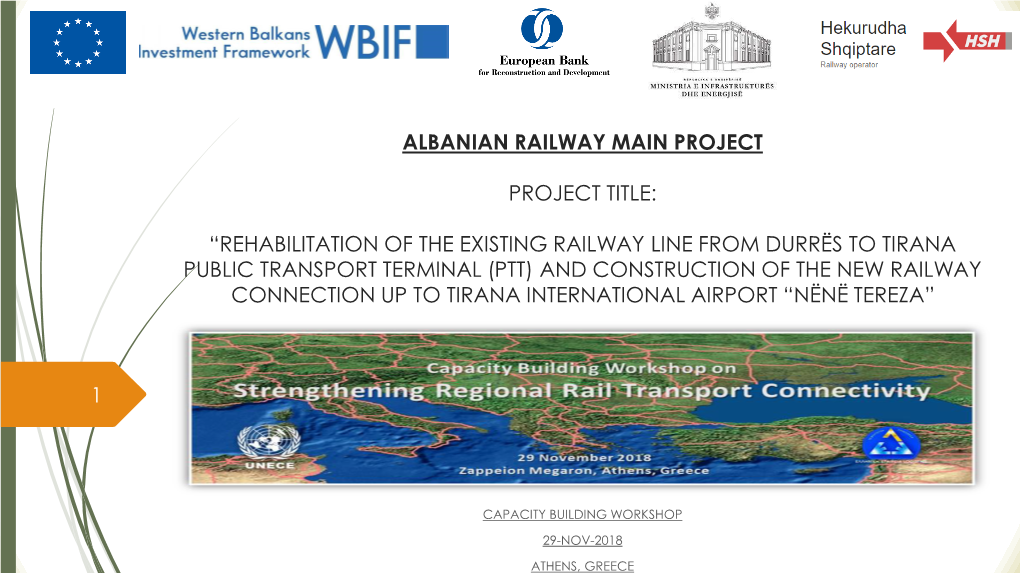 Albanian Railway Main Project