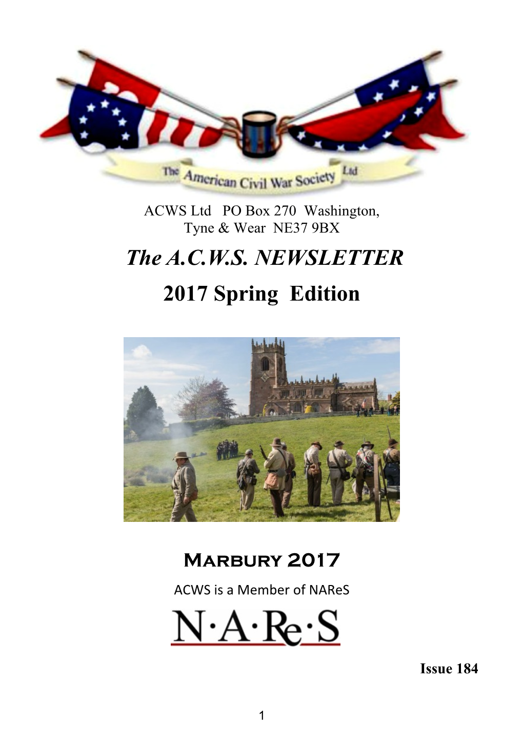 The A.C.W.S. NEWSLETTER 2017 Spring Edition