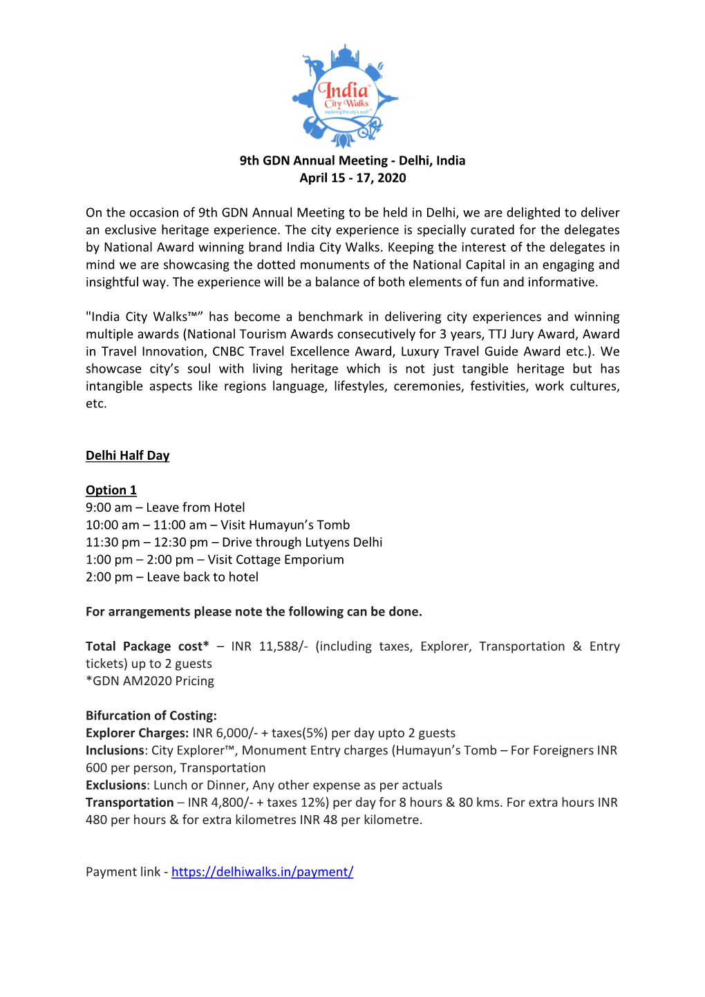 9Th GDN Annual Meeting - Delhi, India April 15 - 17, 2020