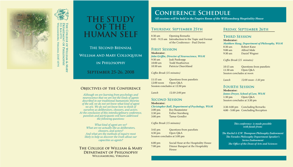 The Study of the Human Self -