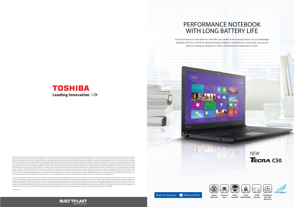 Performance Notebook with Long Battery Life