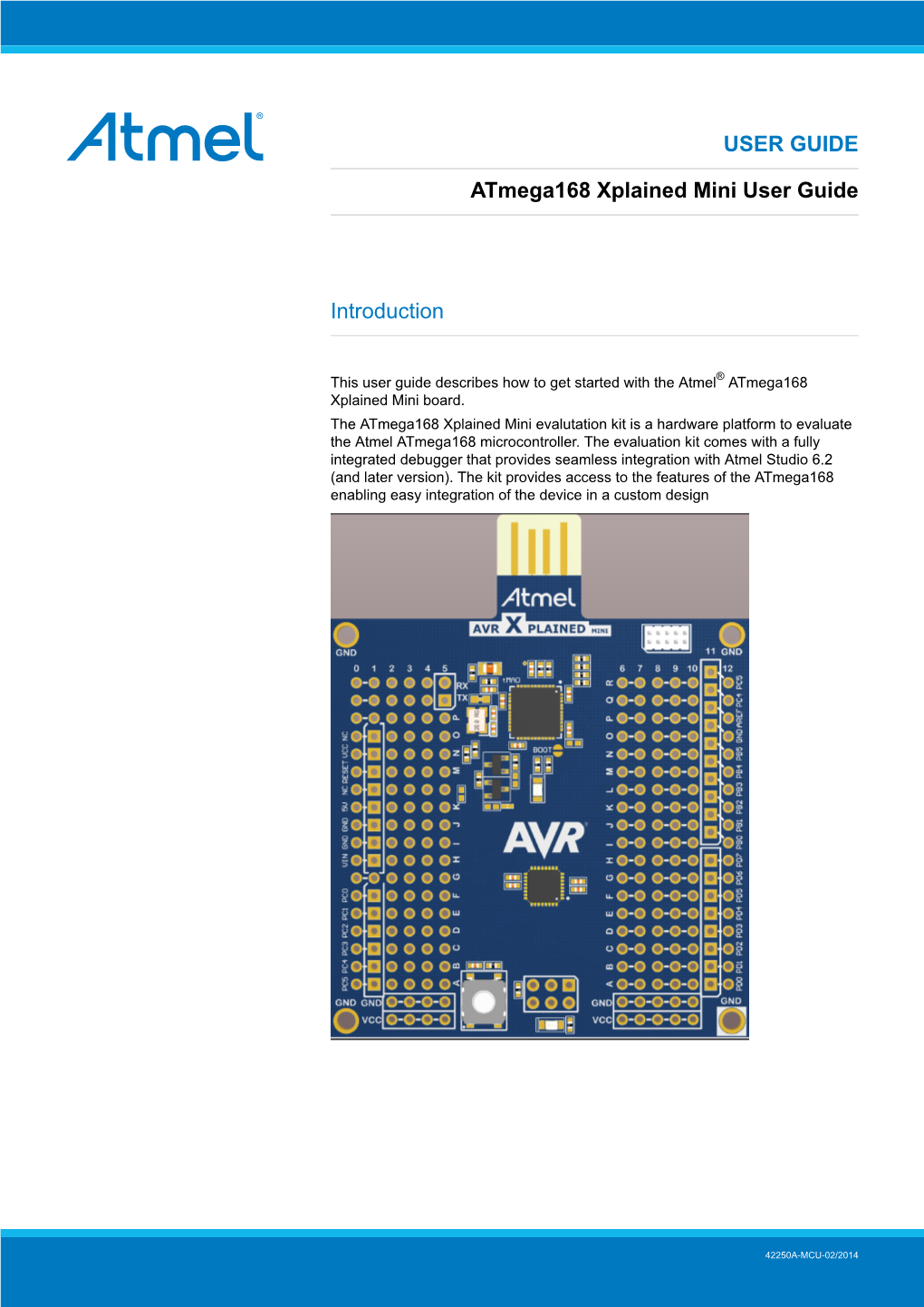 Atmega168 Xplained Mini User Guide