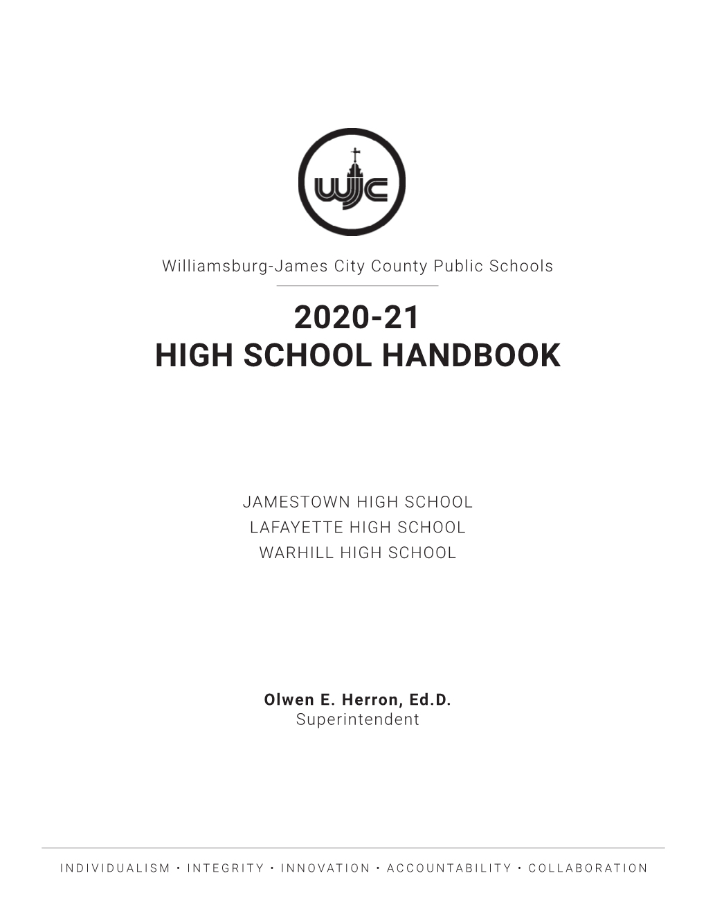 2020-21 High School Handbook