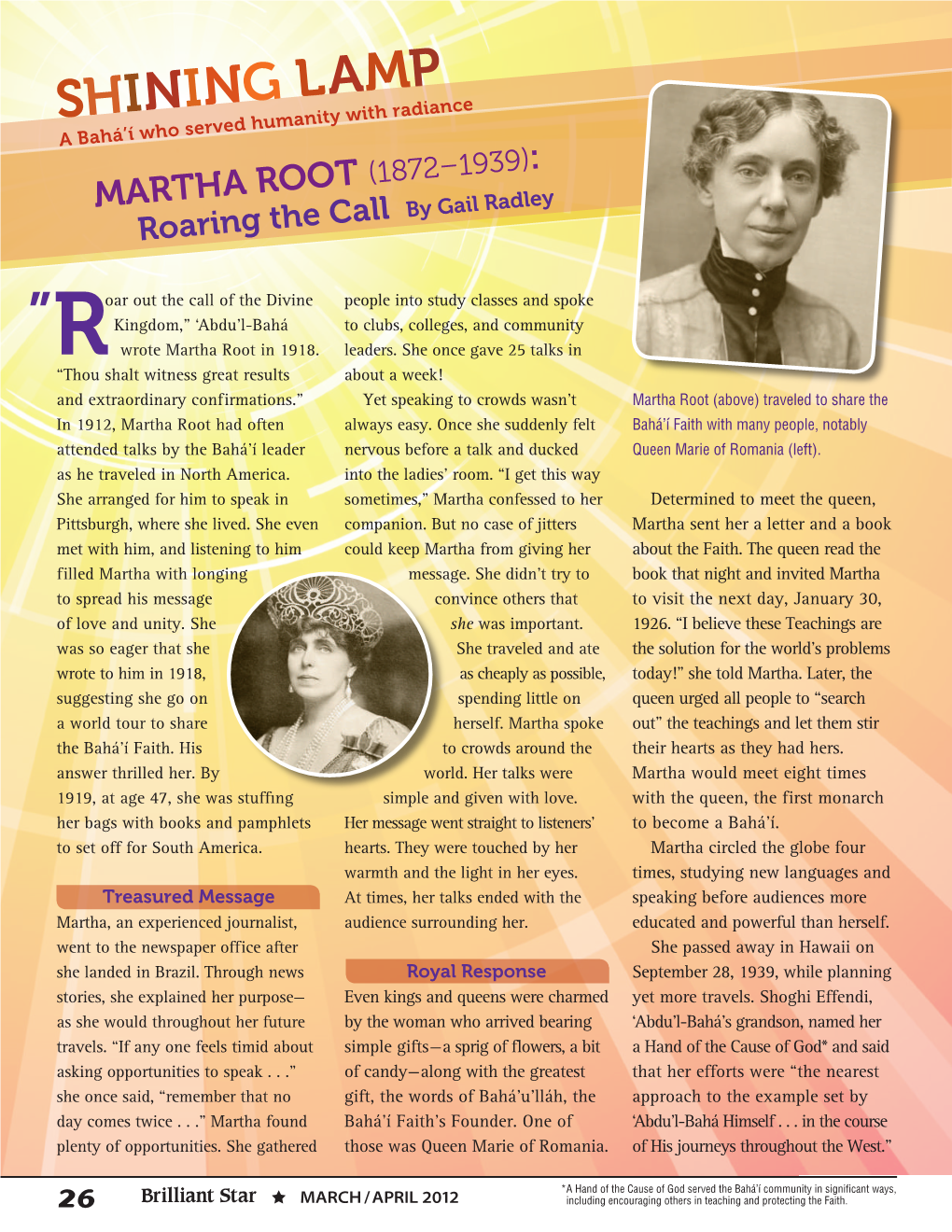 Shining Lamp: Martha Root