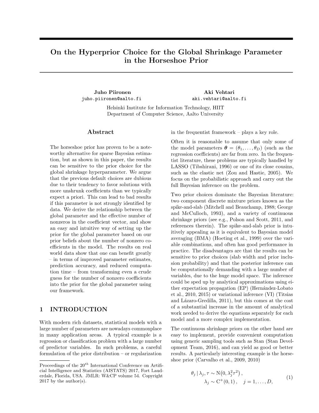 On the Hyperprior Choice for the Global Shrinkage Parameter in the Horseshoe Prior