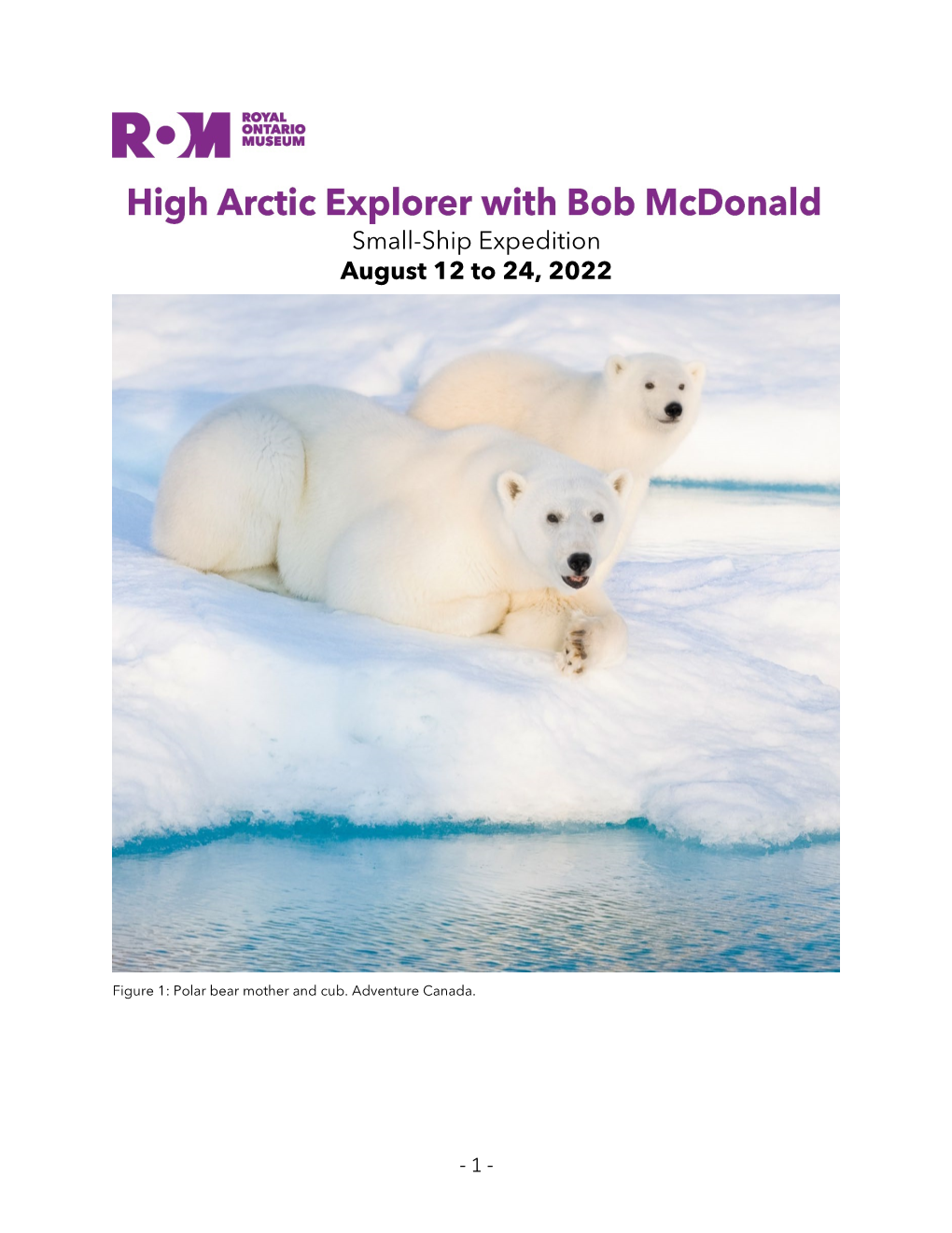 Romtravel High Arctic Explorer Brochure