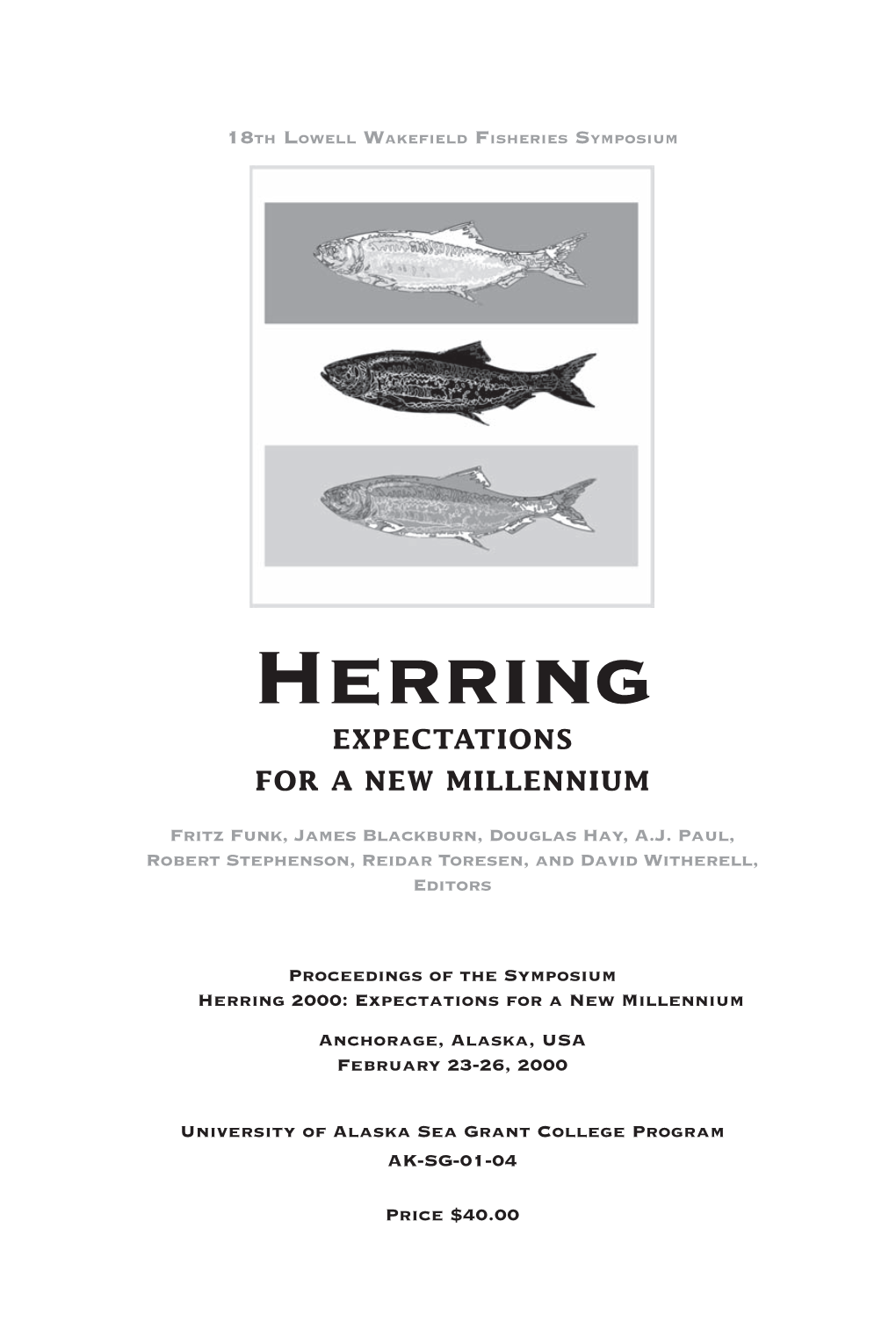 Herring EXPECTATIONS for a NEW MILLENNIUM