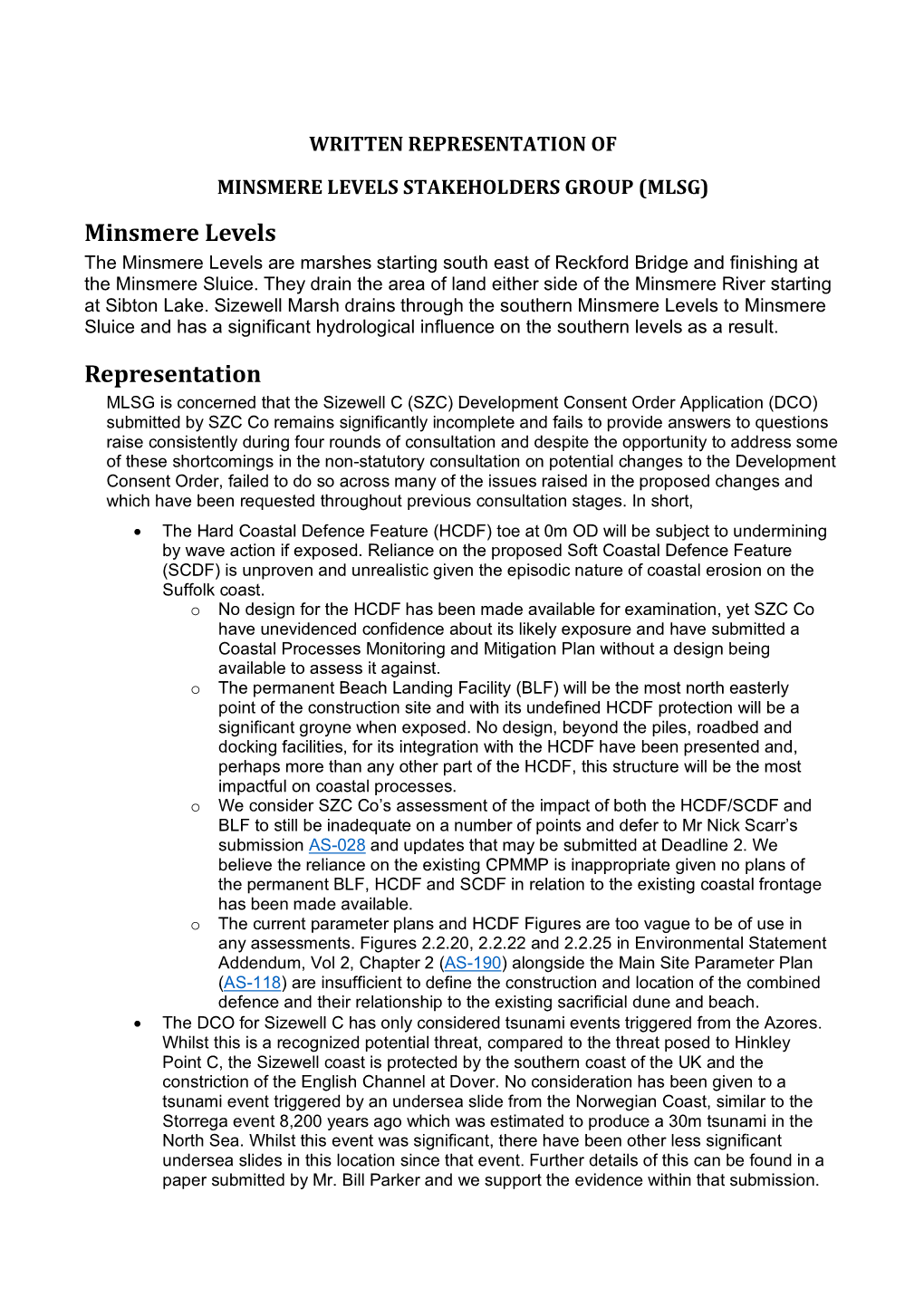 Minsmere Levels Representation