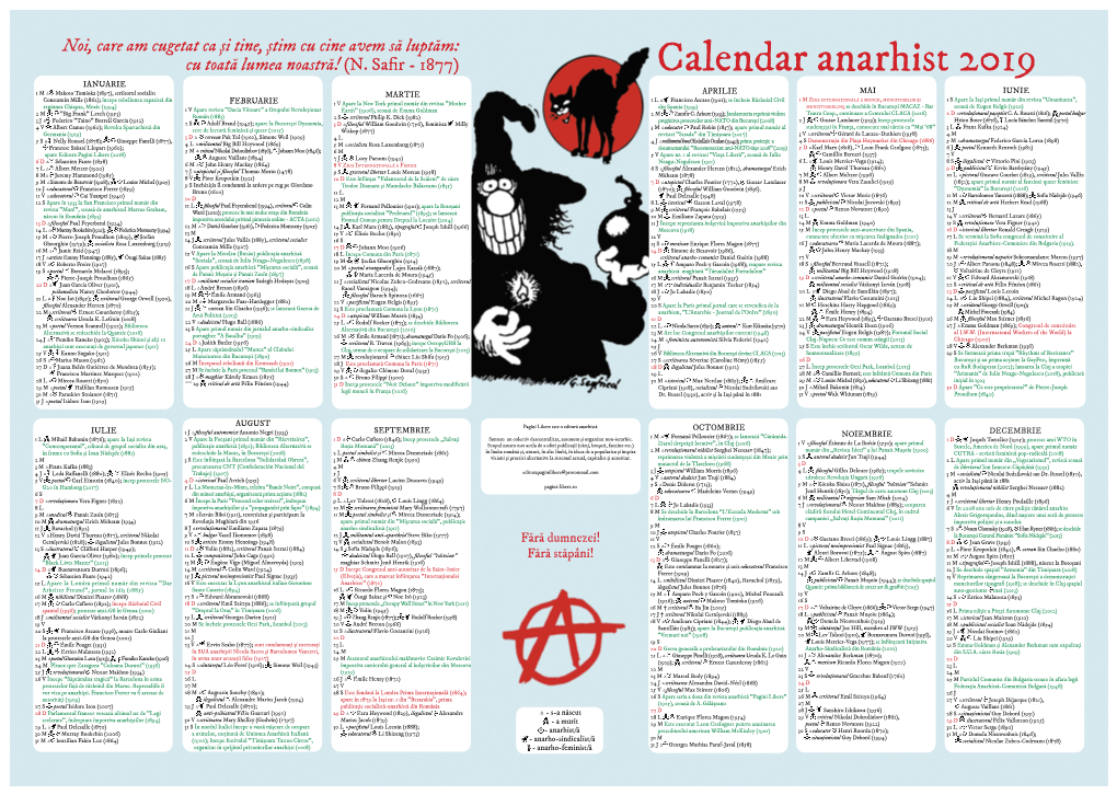 Calendar Anarhist 2019 1 M △Aut