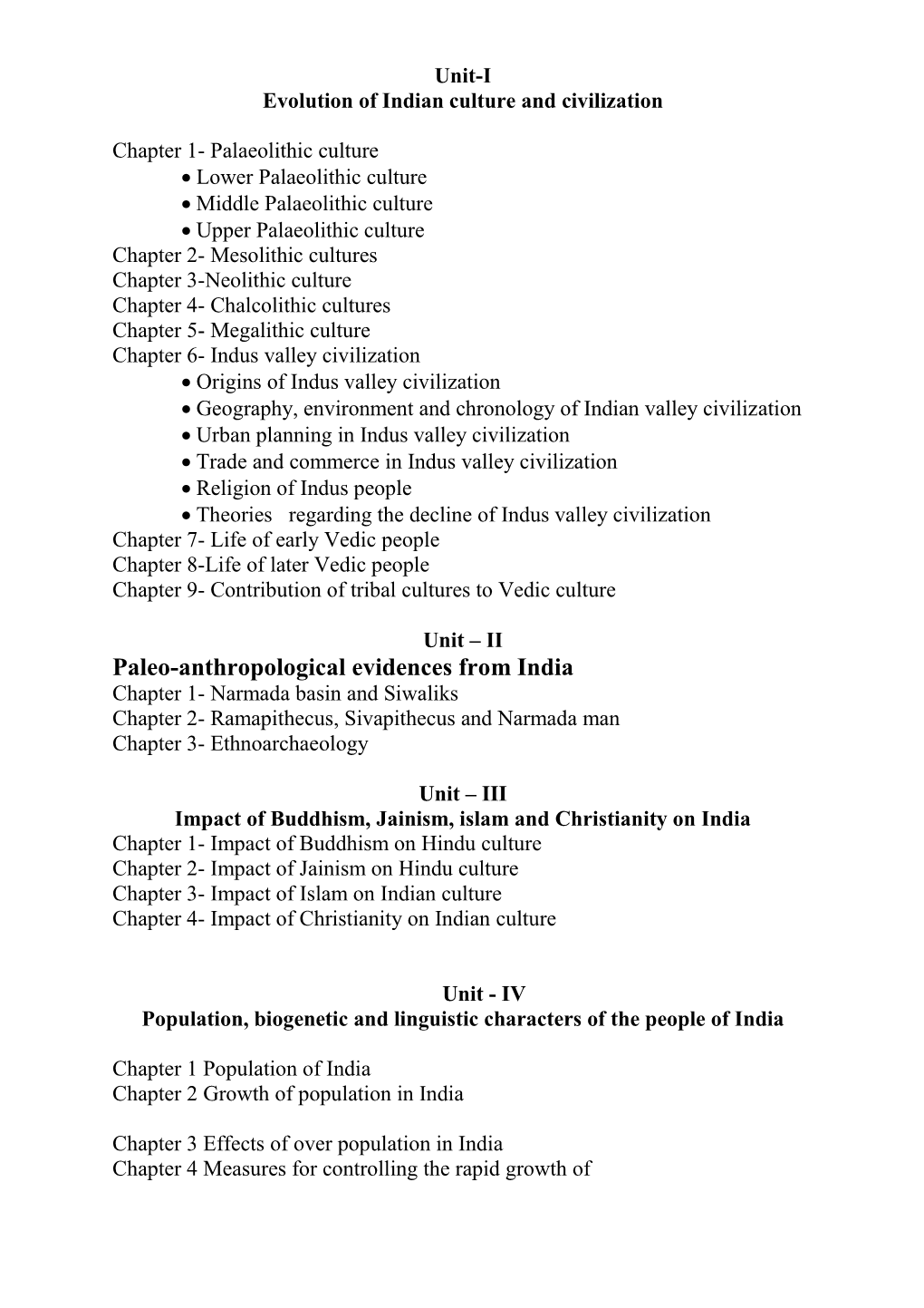 I Evolution of Indian Culture and Civilization