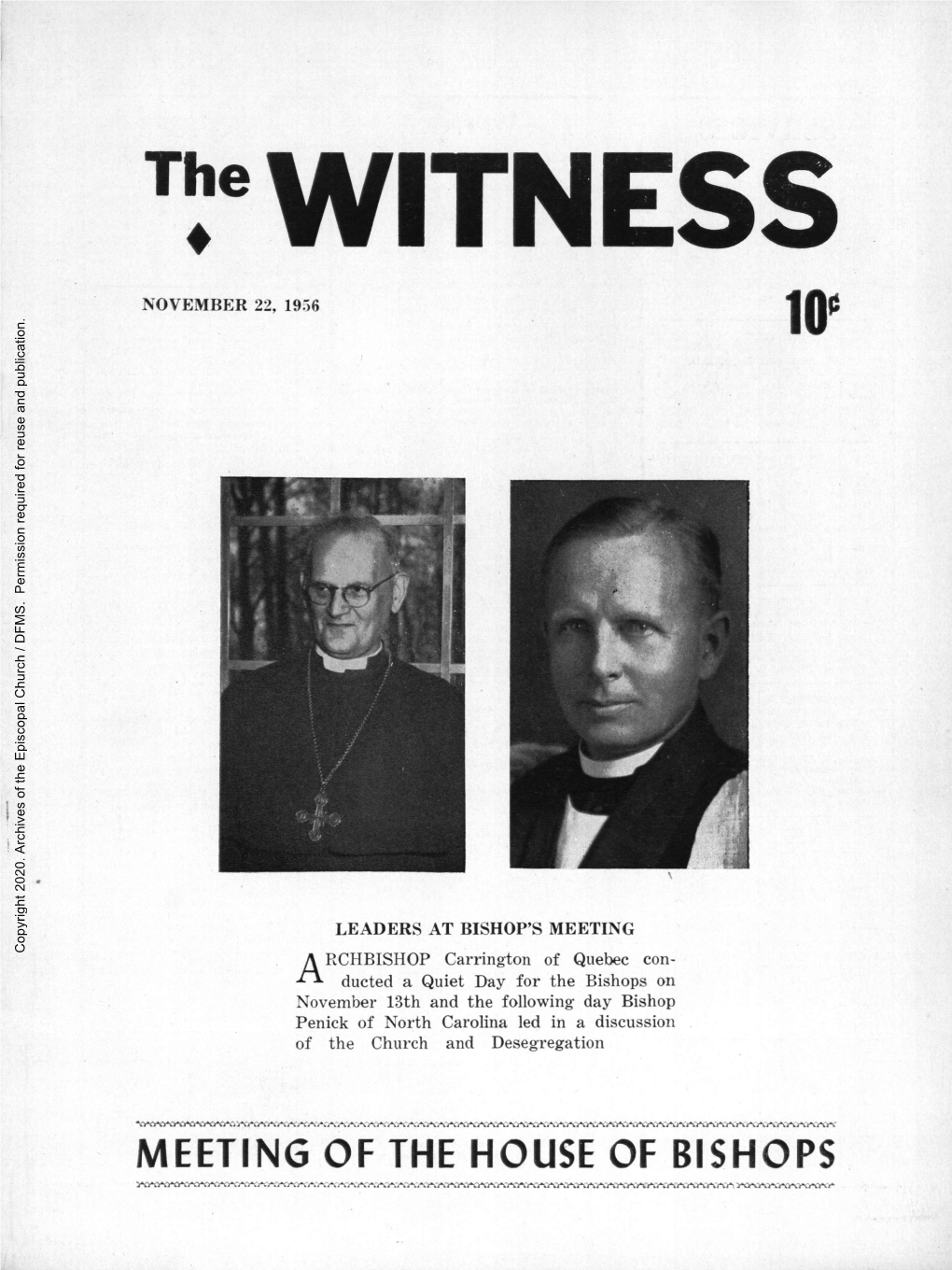 1956 the Witness, Vol. 43, No. 36