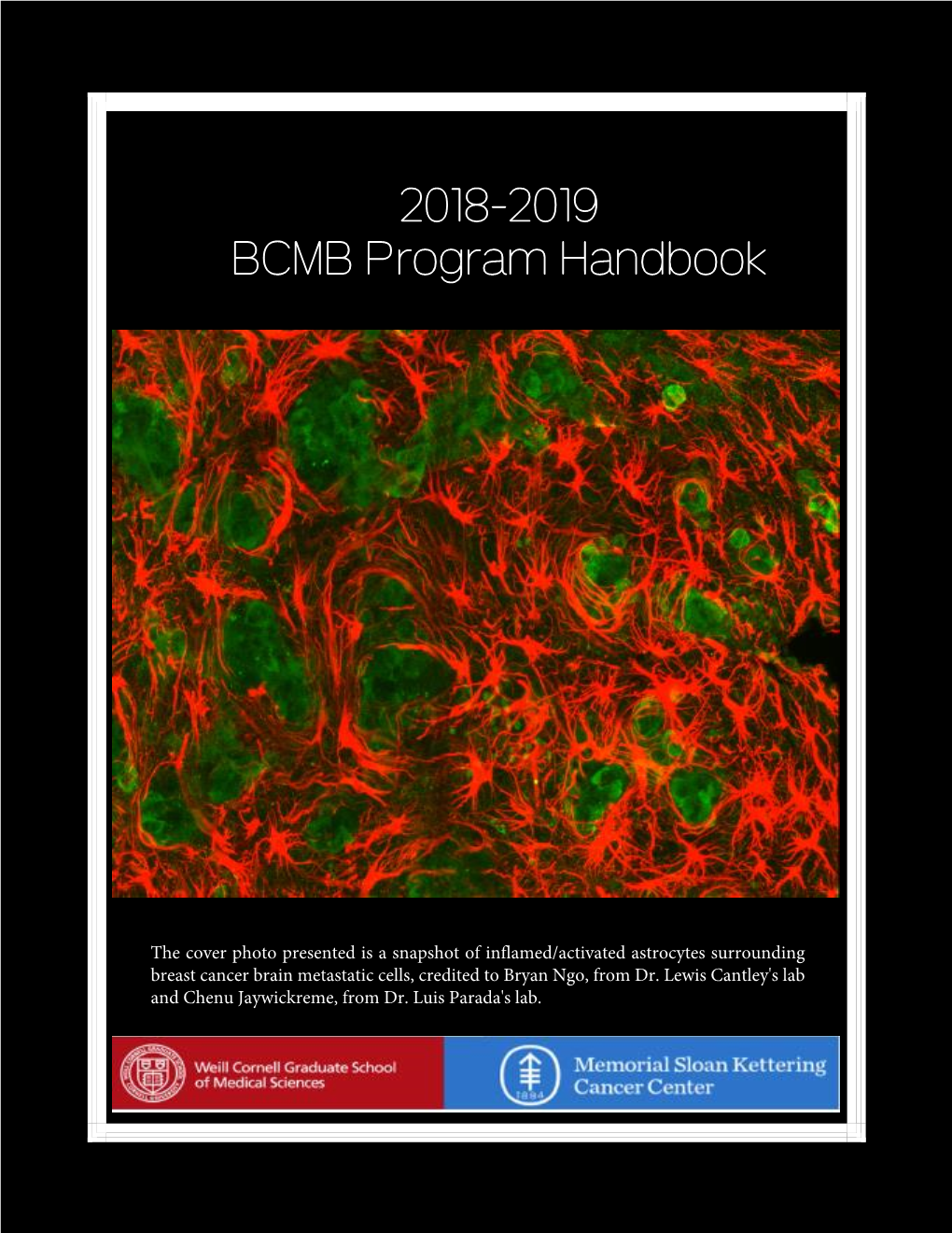 2018-2019 BCMB Program Handbook