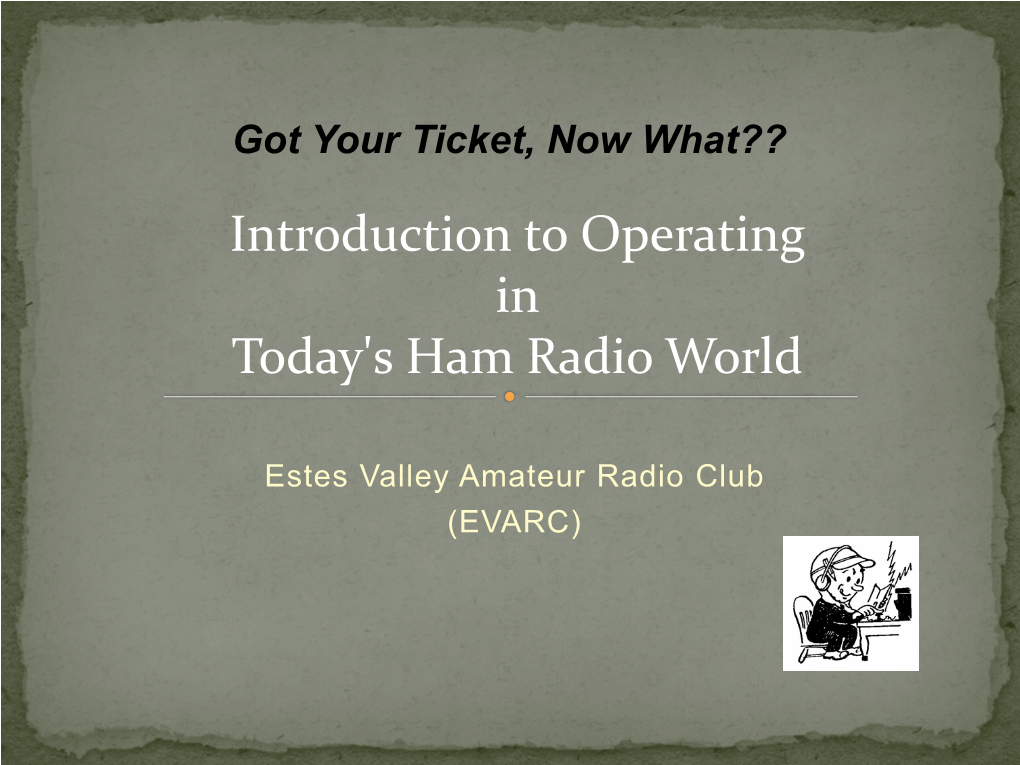 Ham Radio License Class