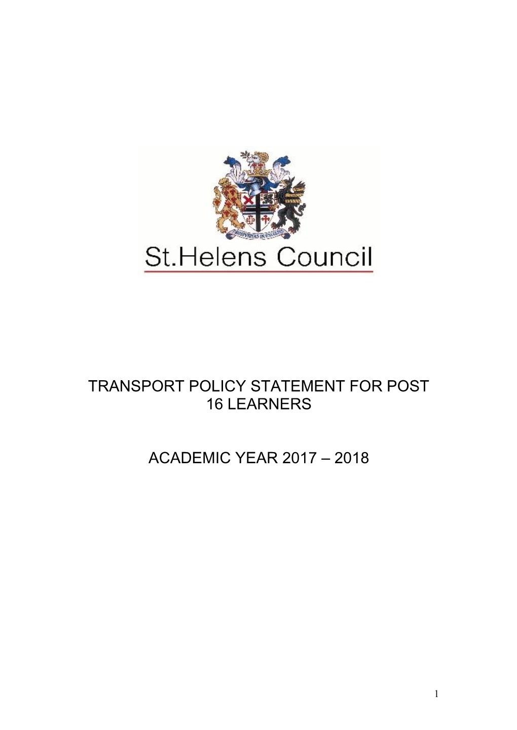 Transport Policy 2017