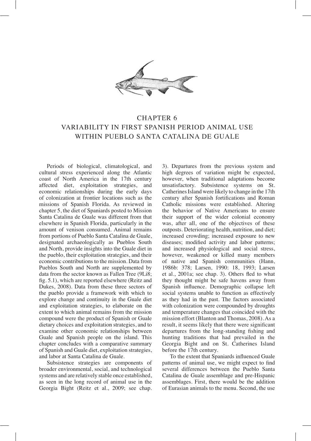 Chapter 6 Variability in First Spanish Period Animal Use Within Pueblo Santa Catalina De Guale