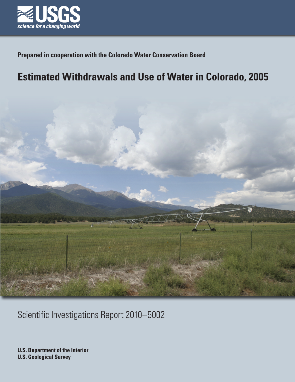 Estimated Withdrawals and Use of Water in Colorado, 2005