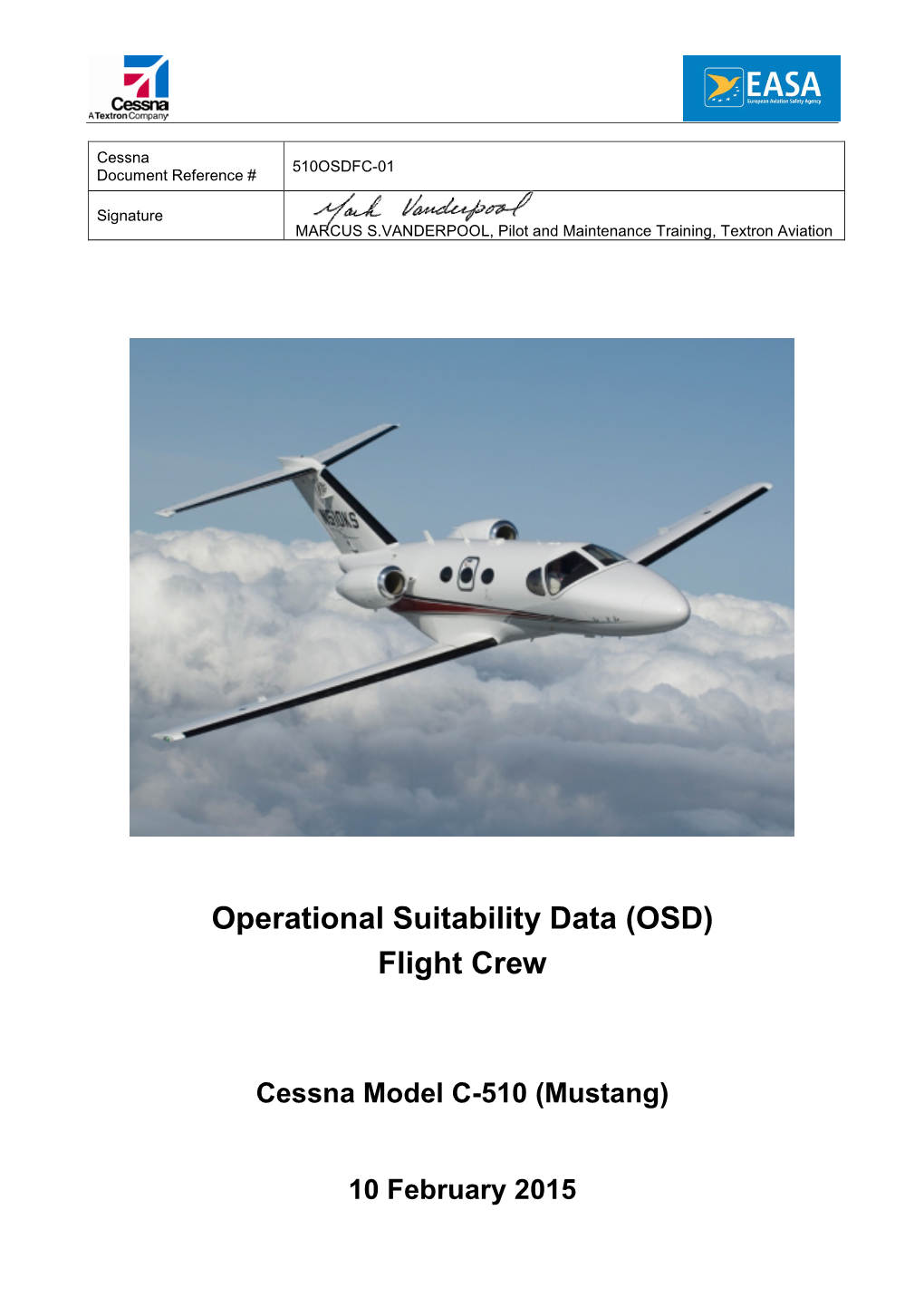 Operational Suitability Data (OSD) Flight Crew