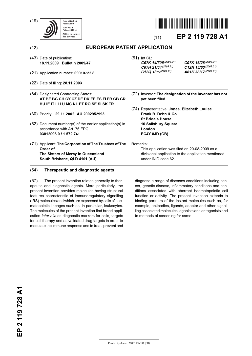 Therapeutic and Diagnostic Agents