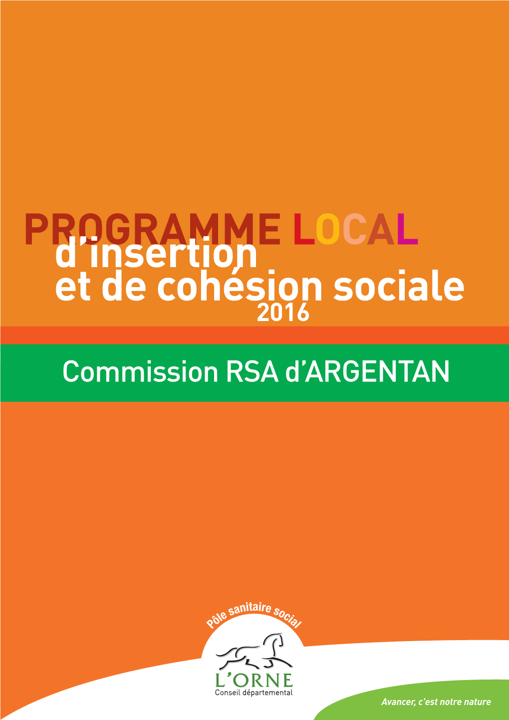 PROGRAMME LOCAL D'insertion Et De Cohésion Sociale