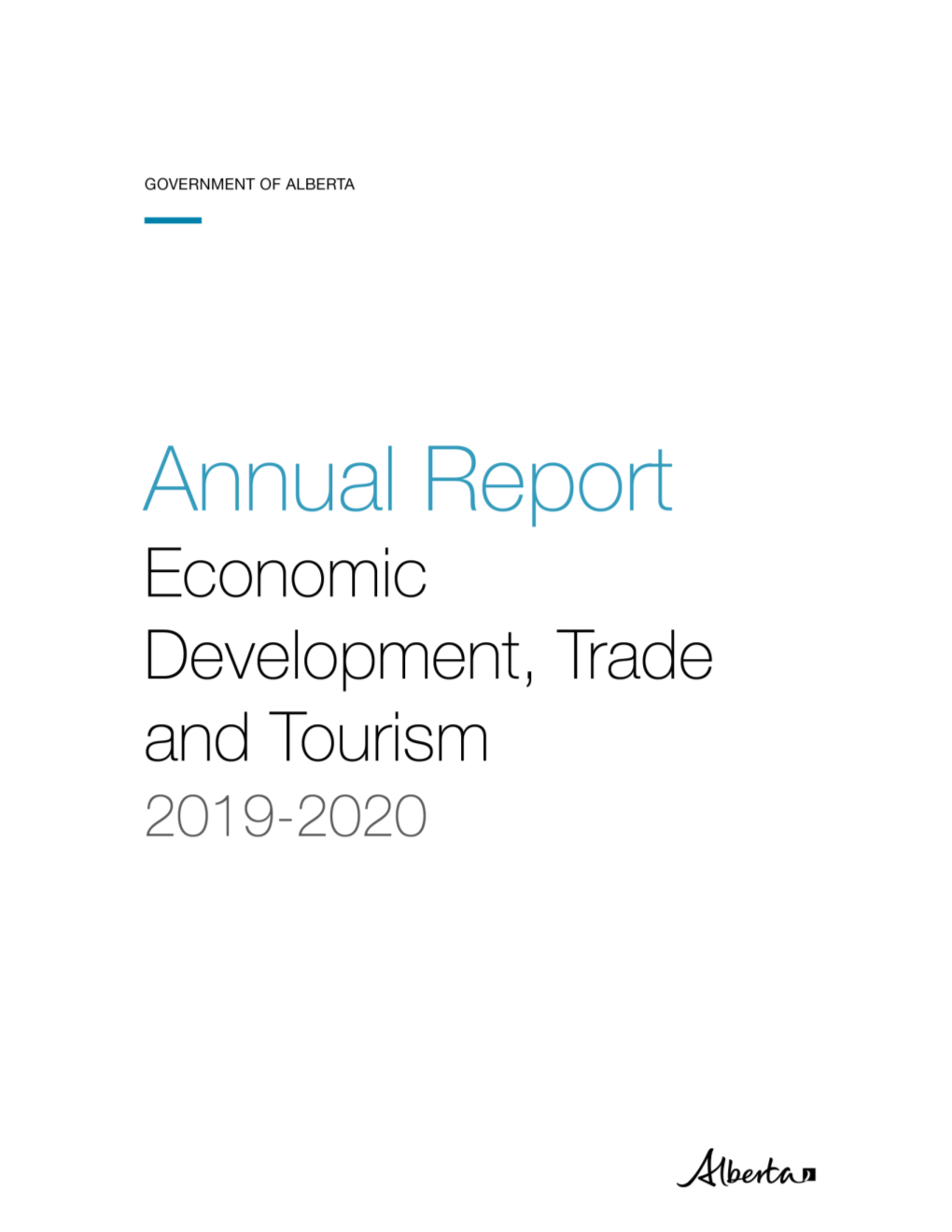 Economic Development, Trade and Tourism Annual Report 2019-2020