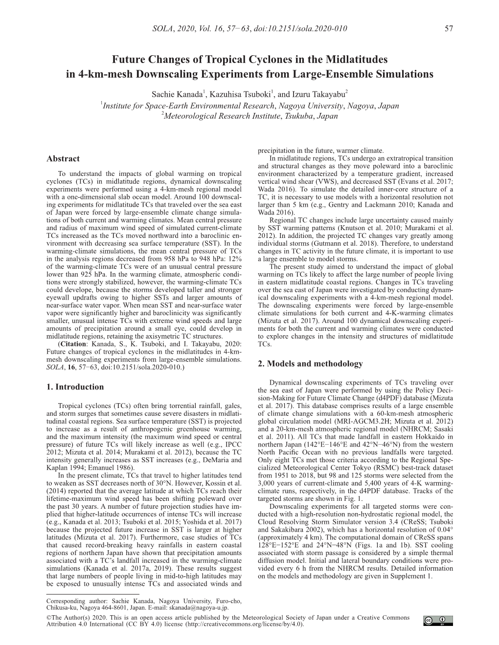 Future Changes of Tropical Cyclones in the Midlatitudes in 4-Km-Mesh Downscaling Experiments from Large-Ensemble Simulations