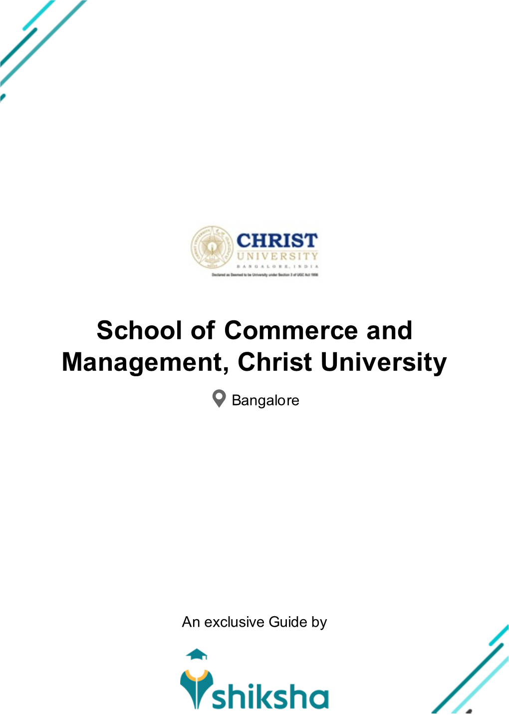 School of Commerce and Management, Christ University
