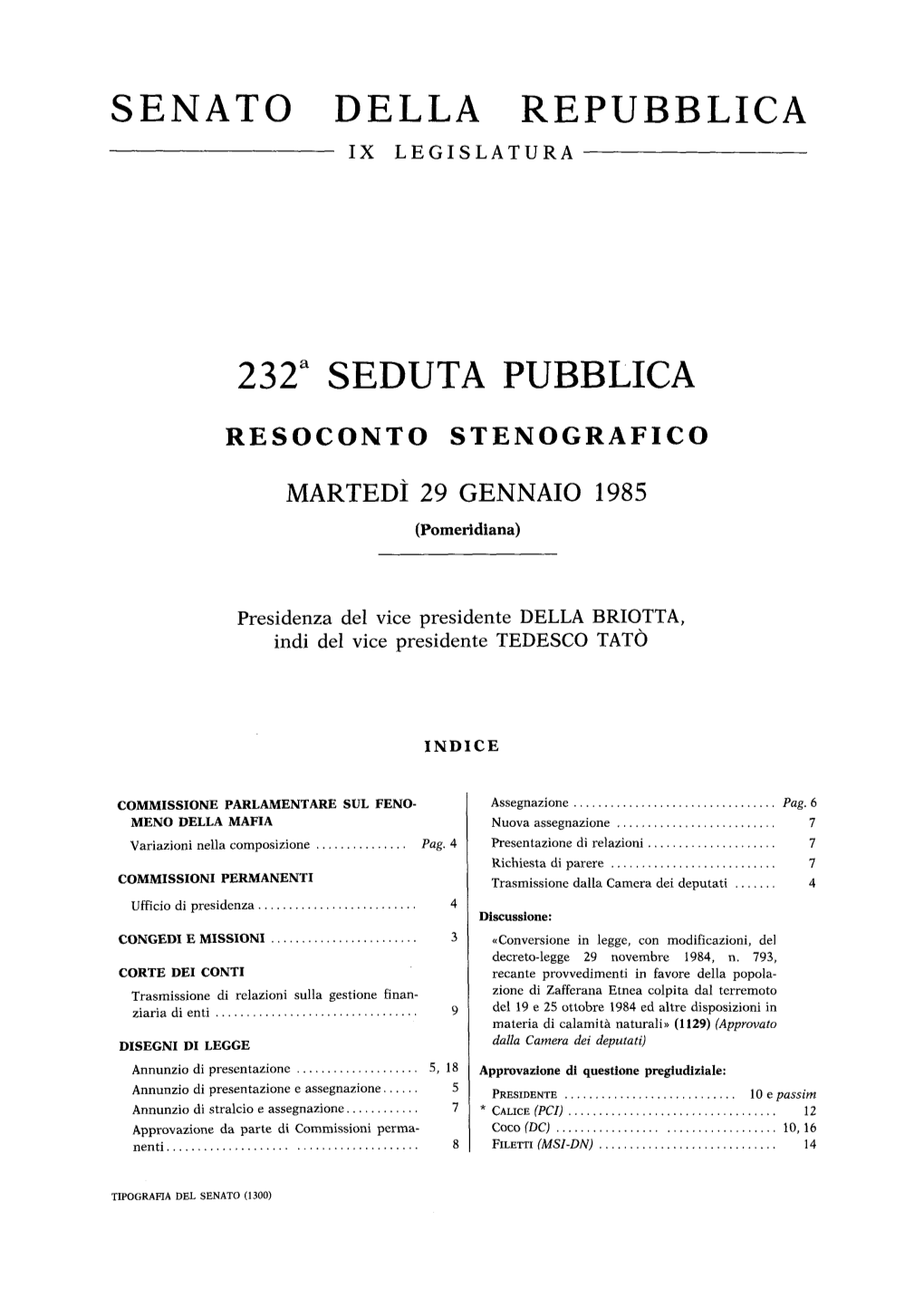 Senato Della Repubblica Ix Legislatura