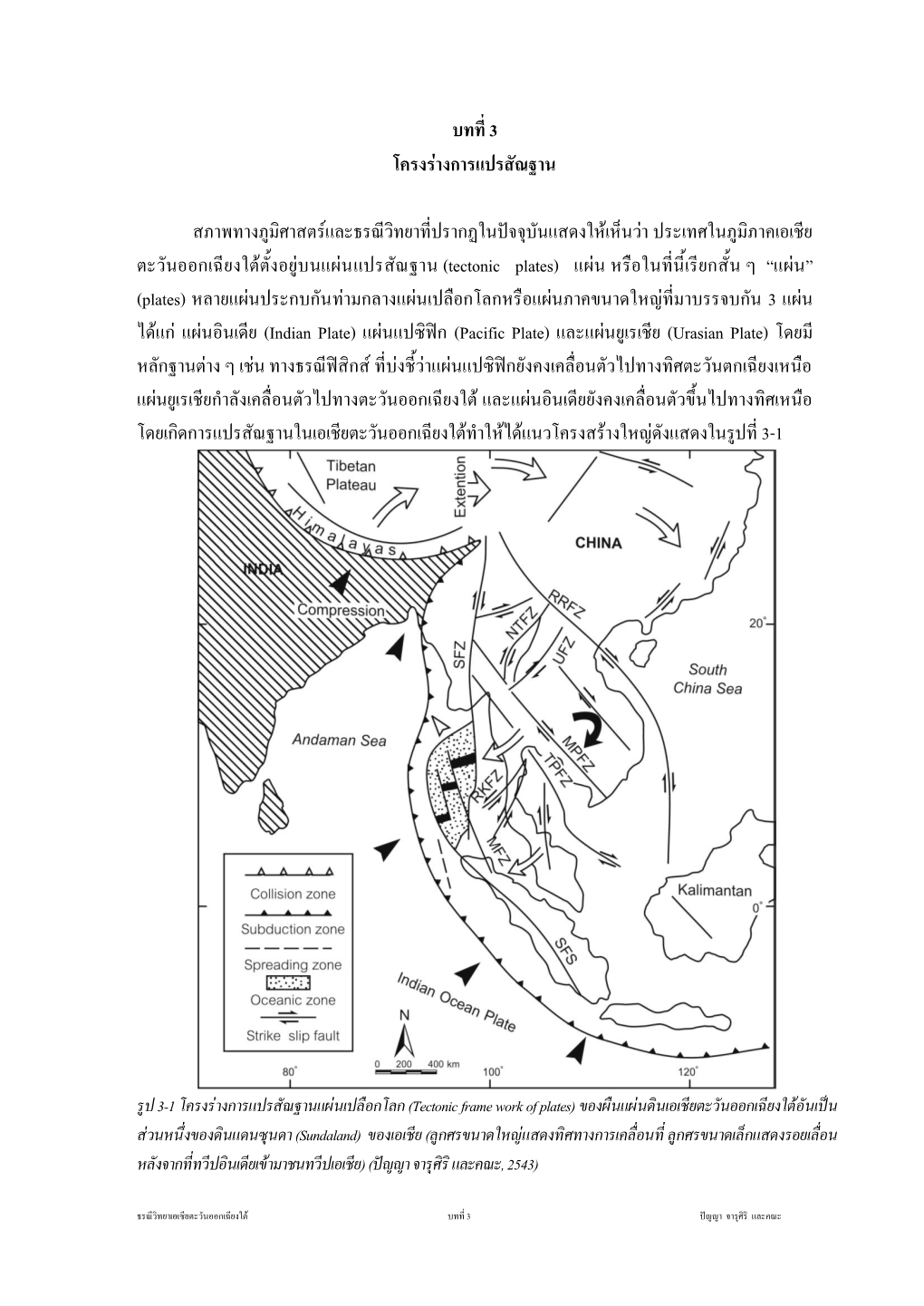 2. ขอบเขตของการแปรสัณฐานแบบผืนแผ่น (Tectonic Province)