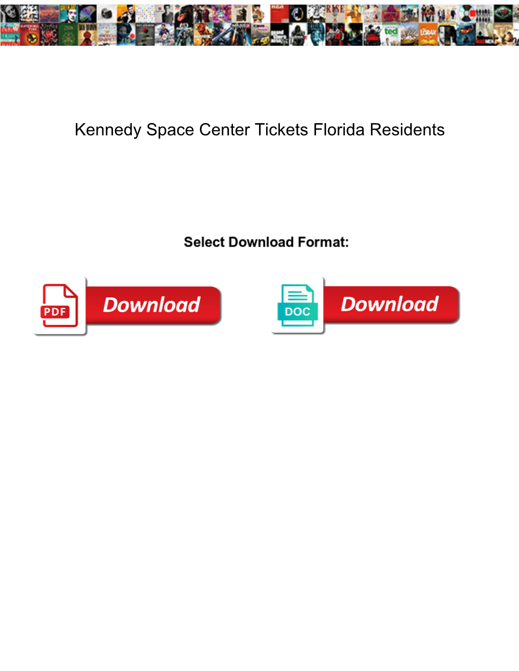 Kennedy Space Center Tickets Florida Residents