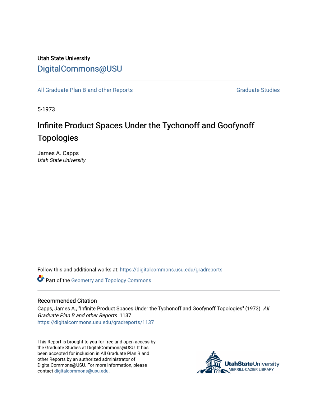 Infinite Product Spaces Under the Tychonoff and Goofynoff Topologies