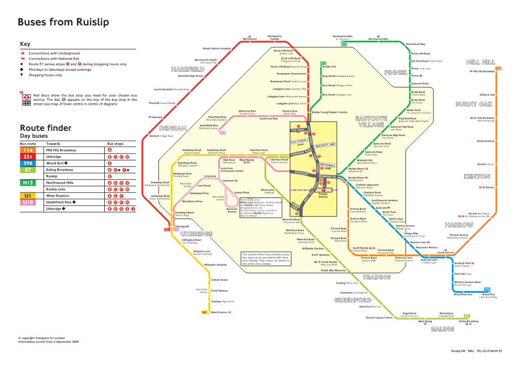 Buses from Ruislip